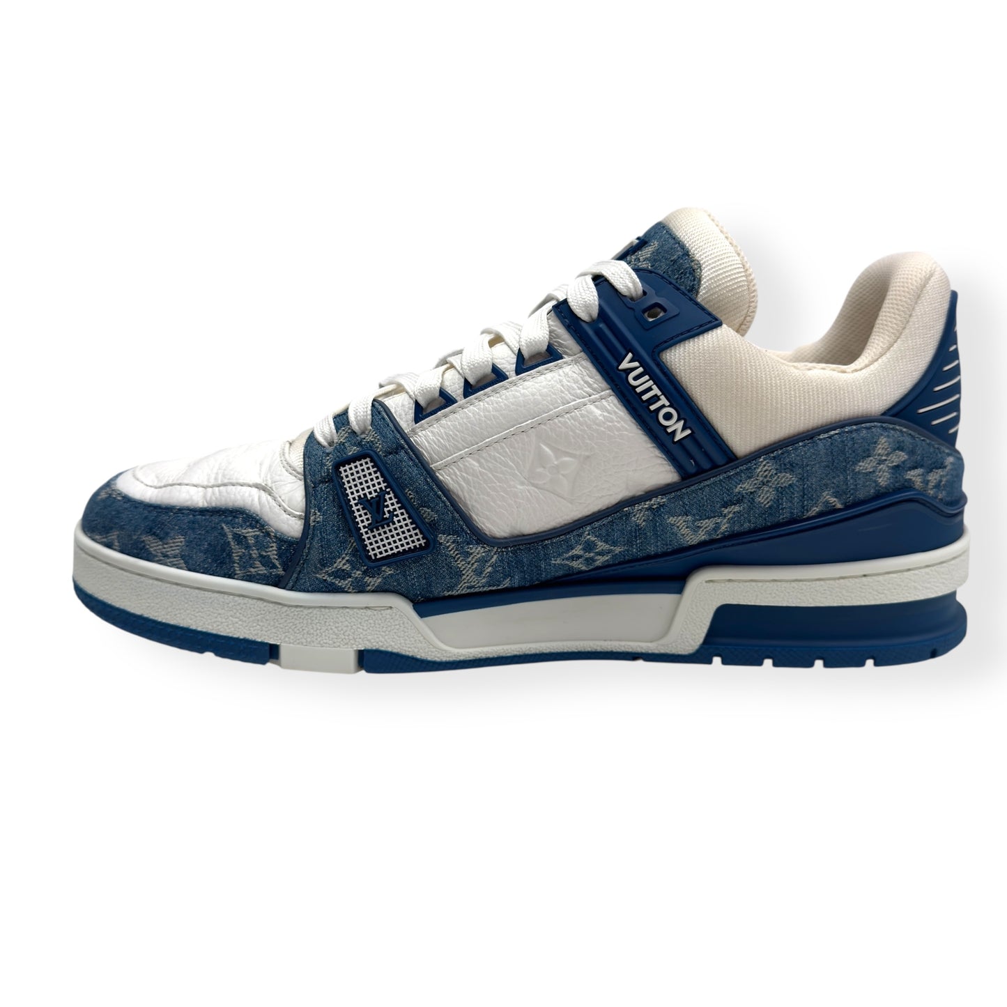 LOUIS VUITTON LV MONOGRAM DENIM SNEAKER BLUE / WHITE UK9.5