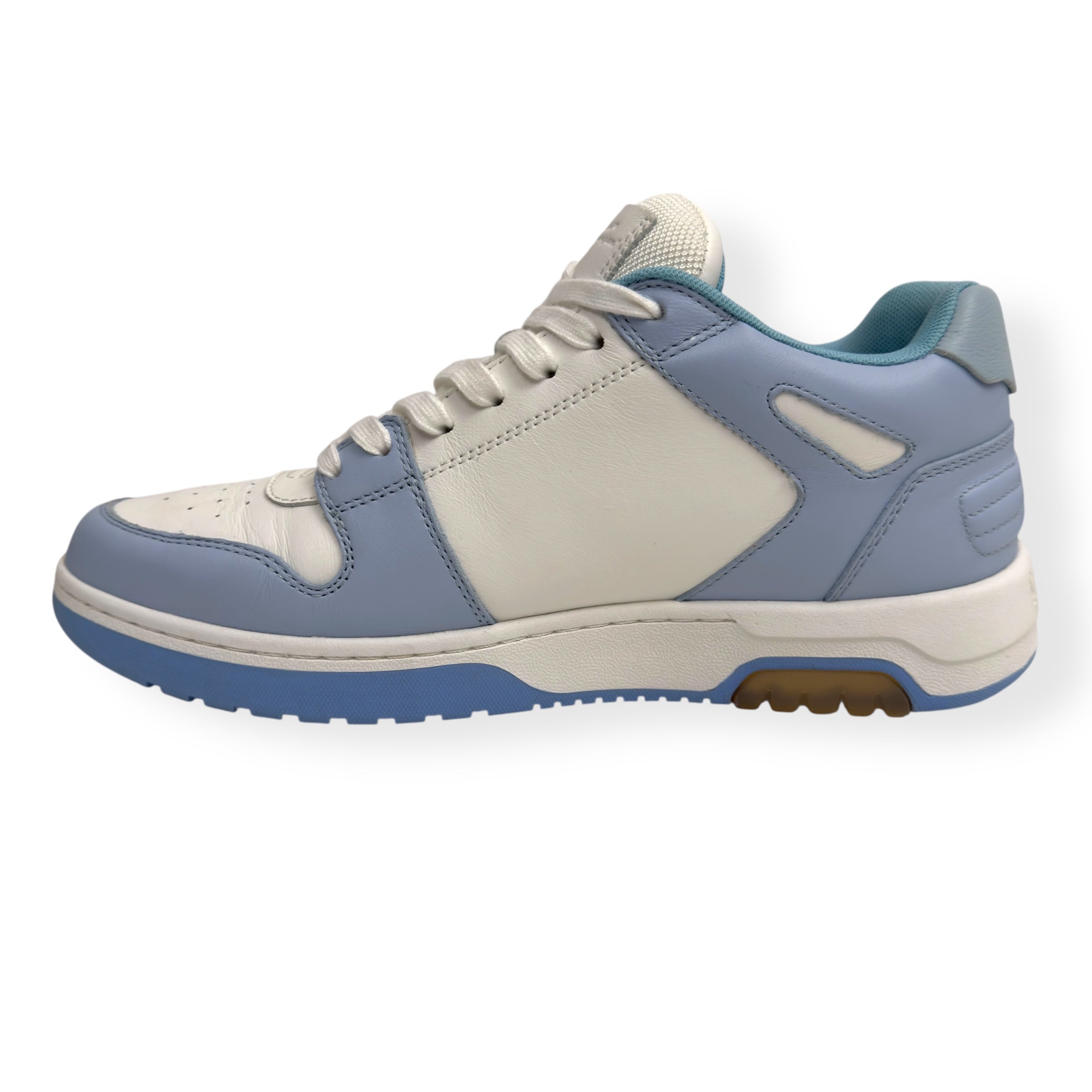 OFF-WHITE OUT OF OFFICE LOW TOP SNEAKER LIGHT BLUE UK8