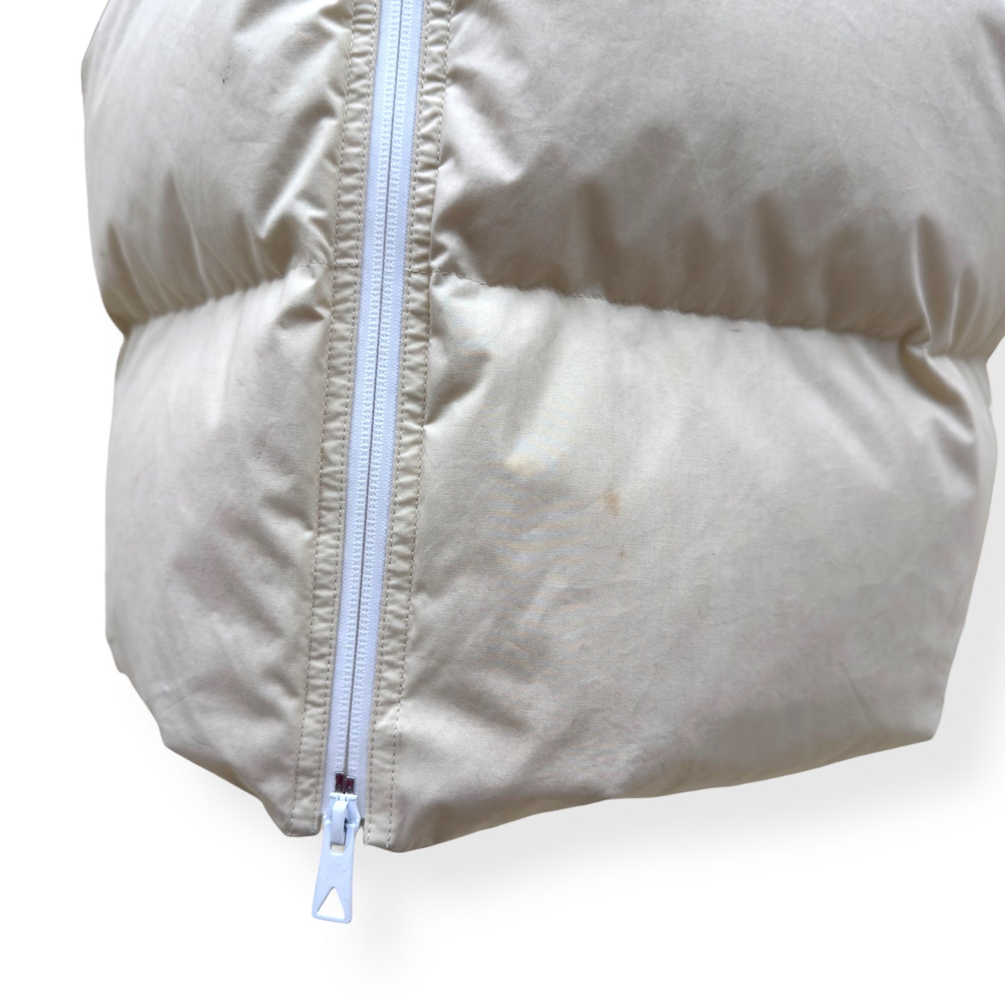 BOTTEGA VENETA COTTON PUFFER JACKET ECRU XS