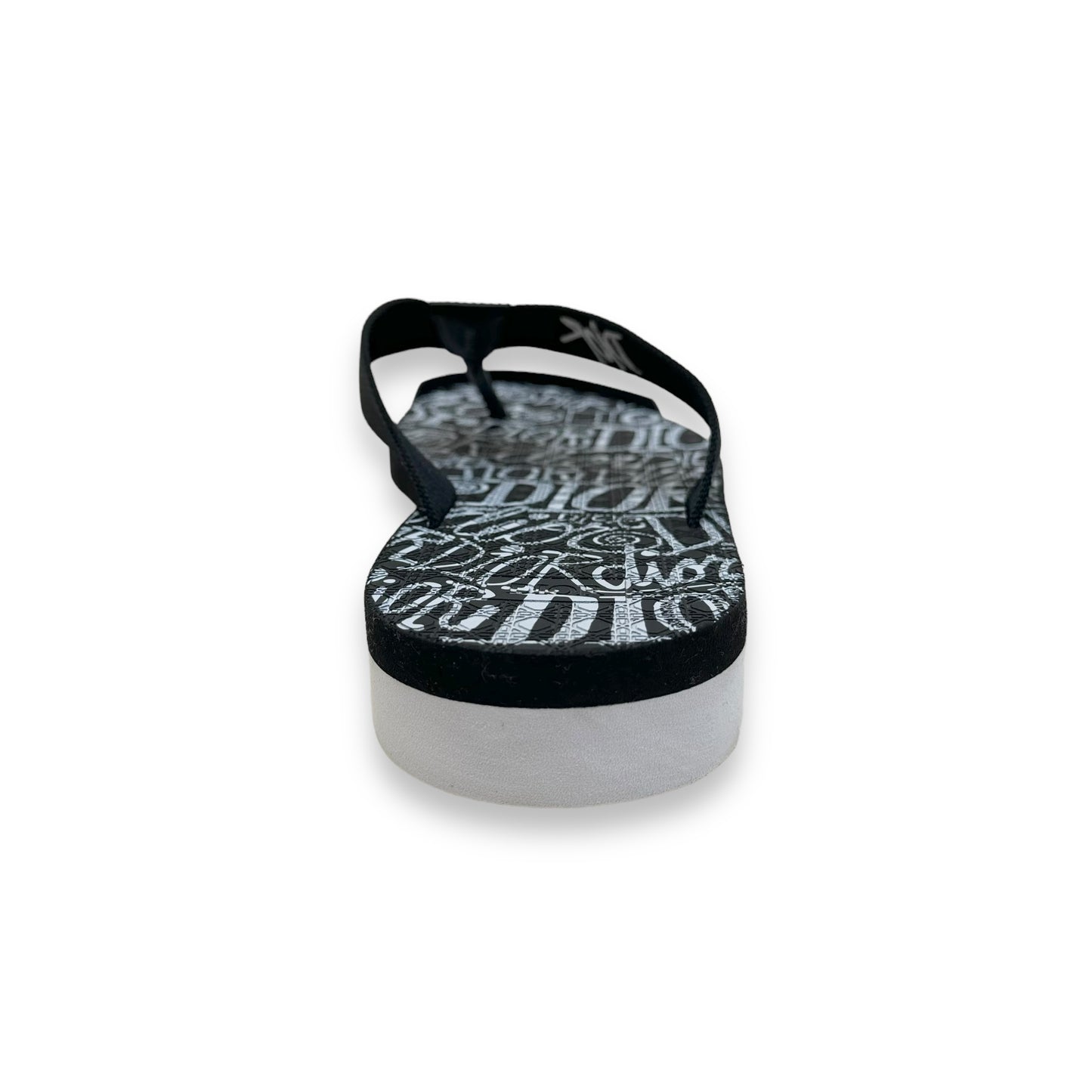 DIOR X SHAWN STÜSSY 2020 FLIP FLOPS BLACK / WHITE UK9