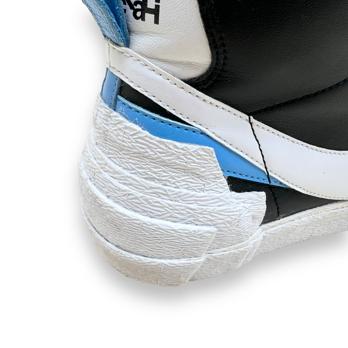 NIKE X SACAI MID BLAZER SNEAKER WHITE / BLUE / BLACK UK8.5
