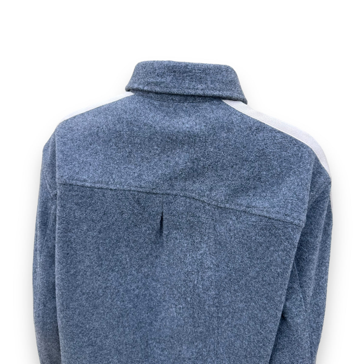 PALM ANGELS WOOL TRACK SHIRT GREY M