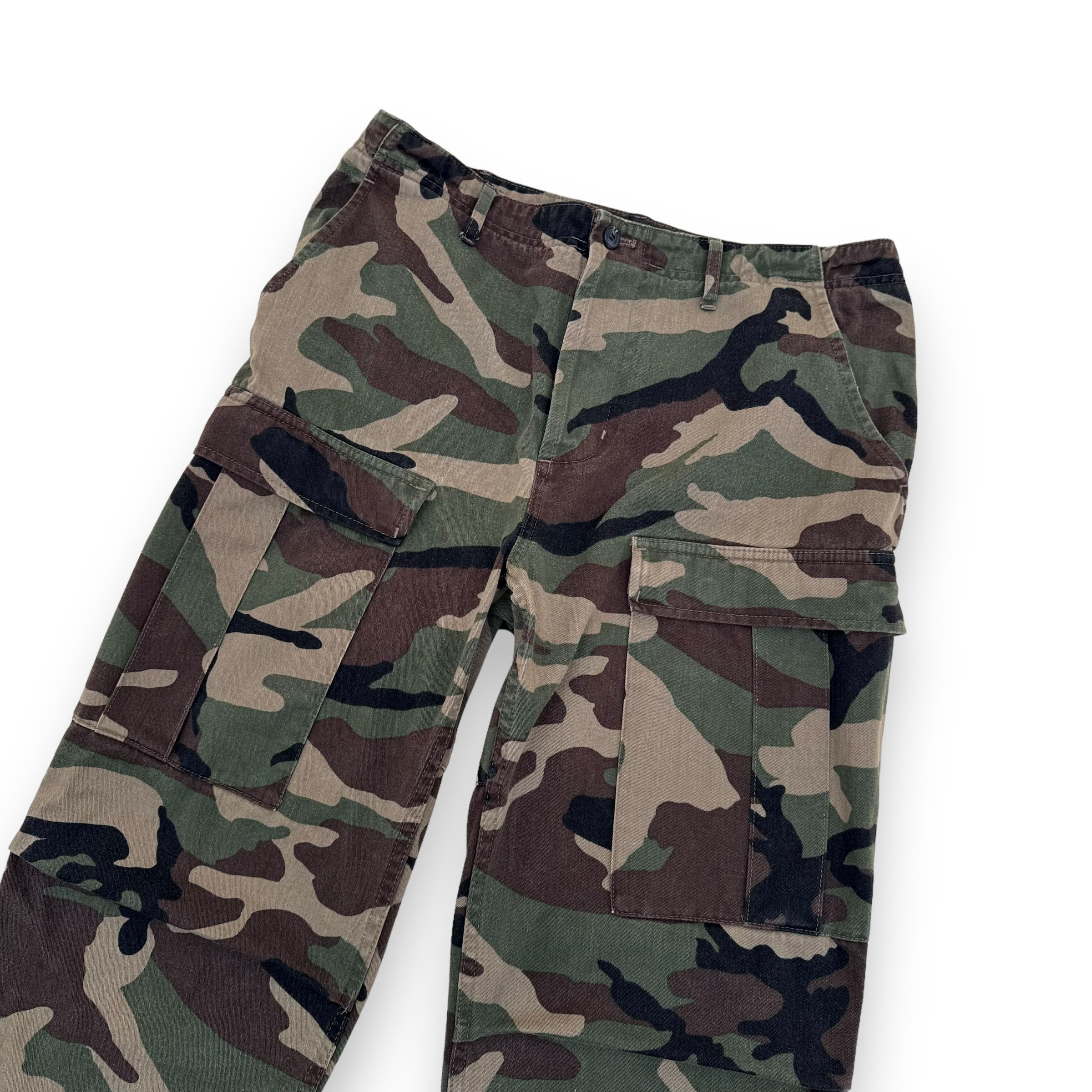 BALENCIAGA CARGO PANTS GREEN CAMO S
