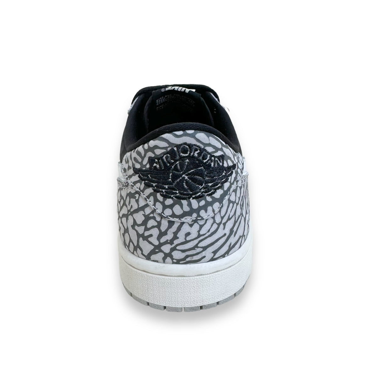 NIKE AIR JORDAN 1 LOW TOP OG SNEAKER ‘BLACK CEMENT’ UK10