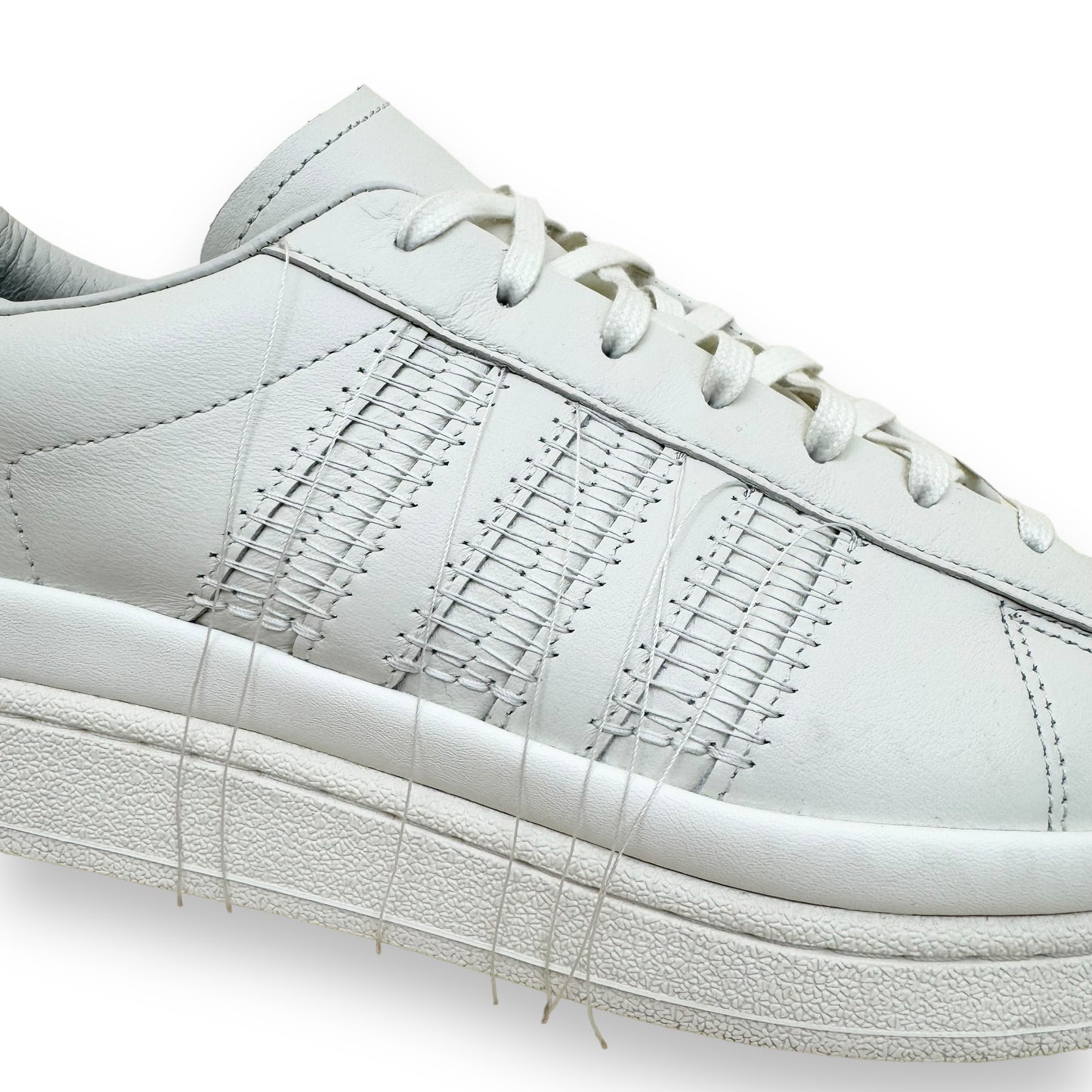 ADIDAS Y-3 HICHO LEATHER SNEAKER WHITE / GREY UK10