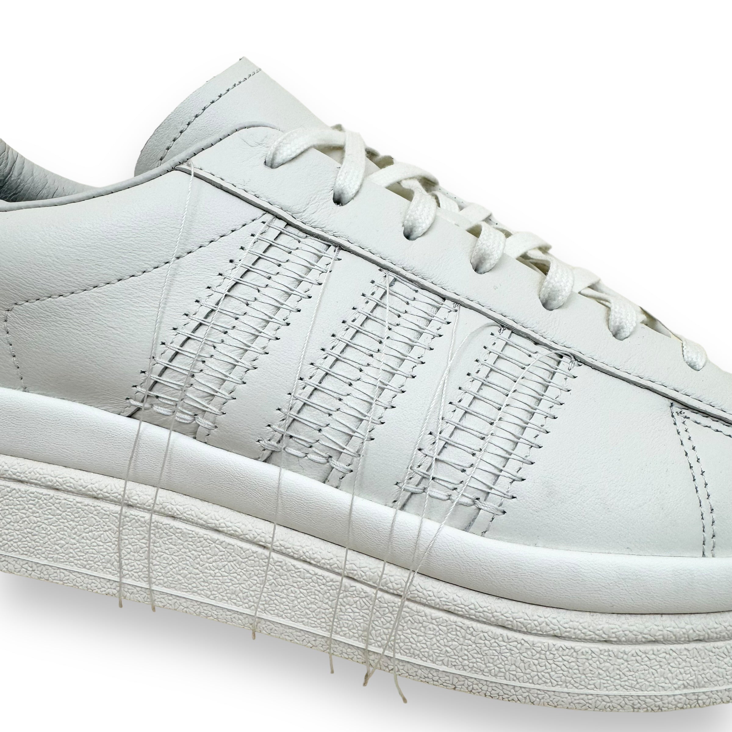 ADIDAS Y-3 HICHO LEATHER SNEAKER WHITE / GREY UK10