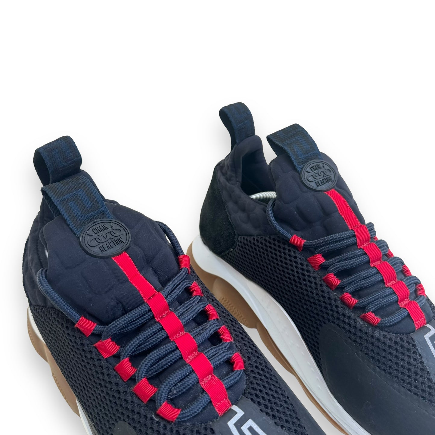 VERSACE CHAIN REACT SNEAKER NAVY UK12