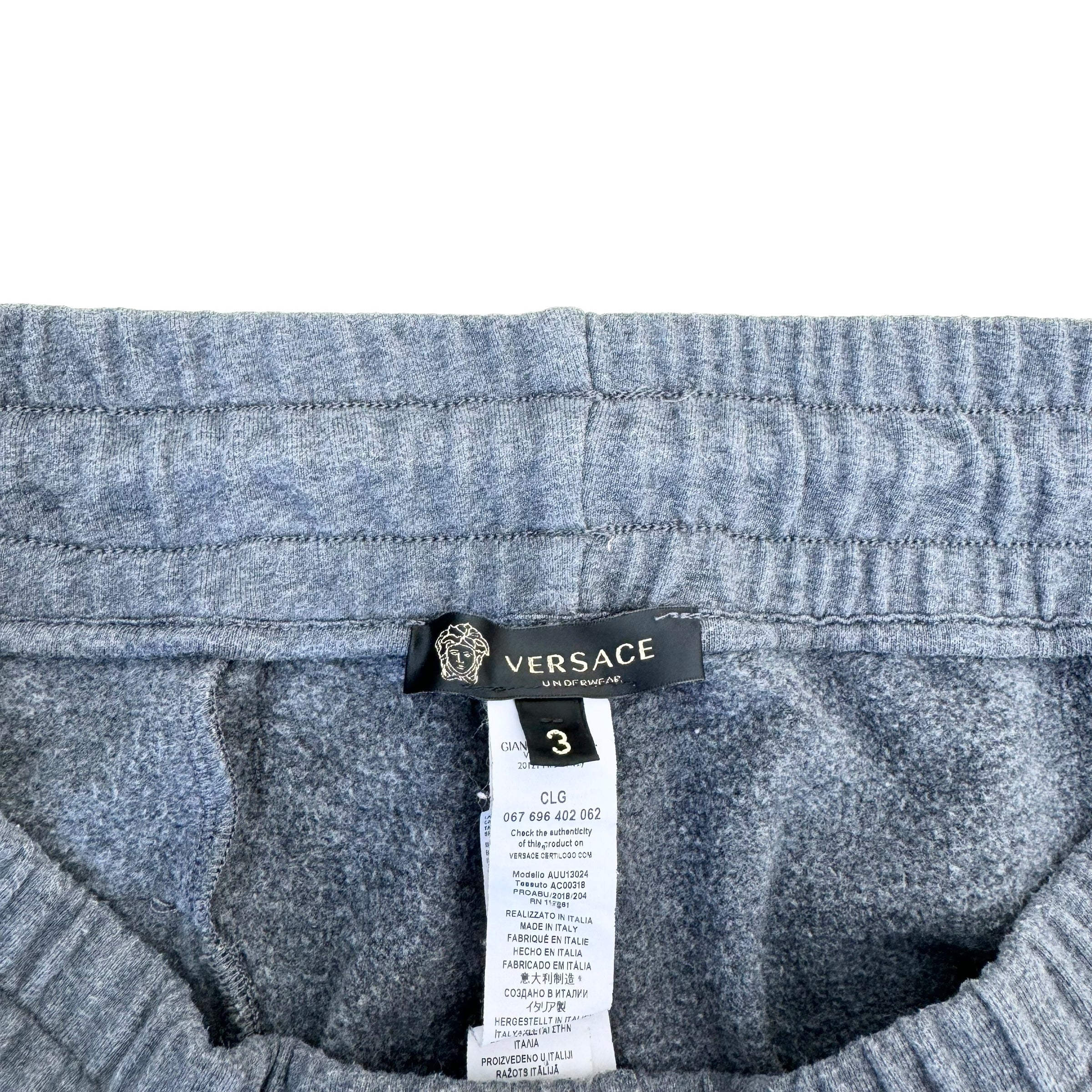 VERSACE UNDERWEAR GYM SWEATPANTS GREY M
