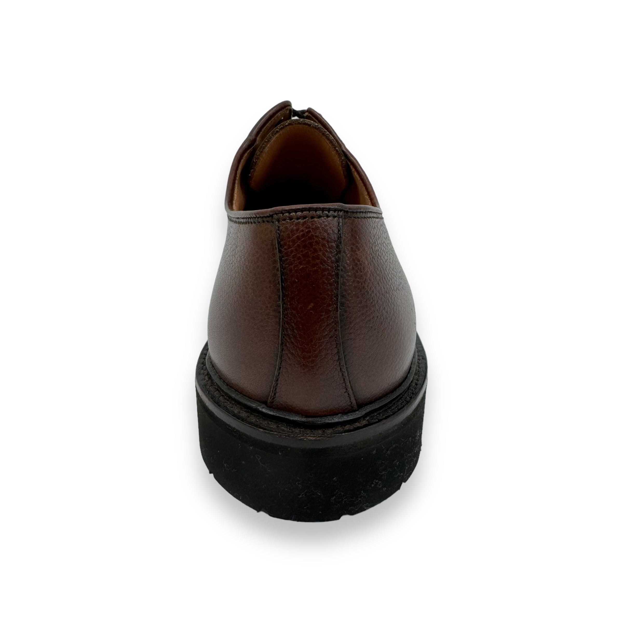 CROCKETT & JONES LACE-UP LEATHER DERBY SHOES BROWN UK10