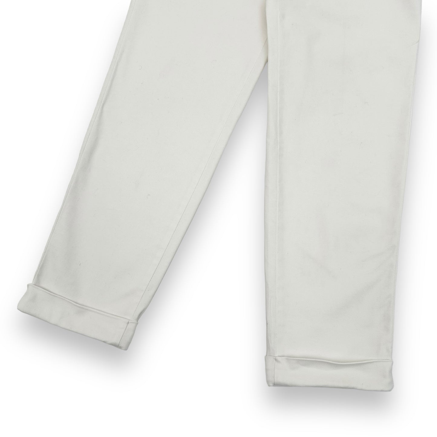 THOM SWEENEY COTTON-BLEND DRAWSTRING TROUSERS WHITE L