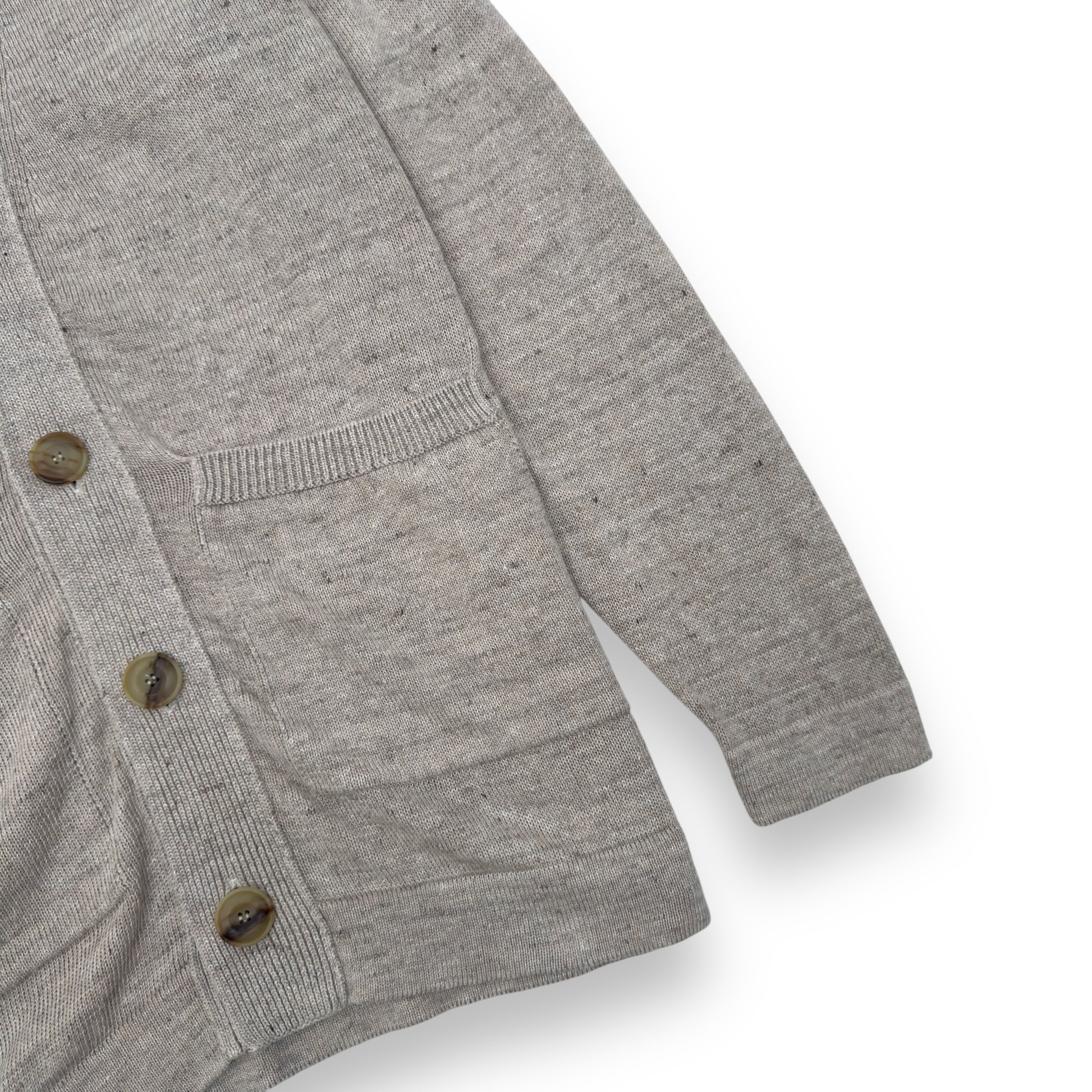 THOM SWEENEY LINEN CARDIGAN NATURAL M