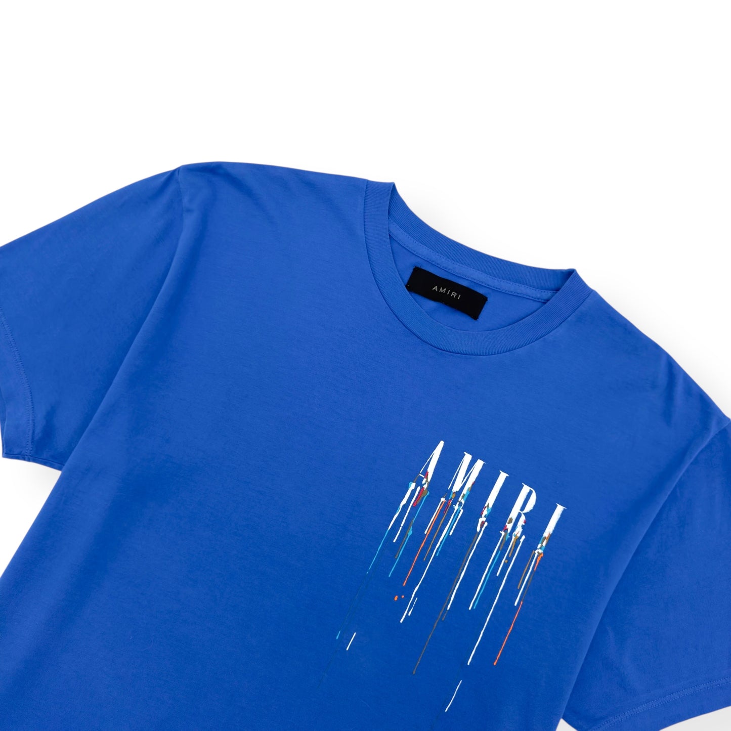 AMIRI PAINT DRIP CORE LOGO T-SHIRT BLUE M