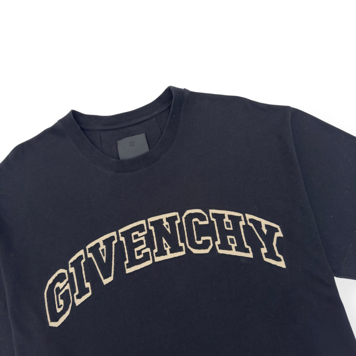 GIVENCHY LOGO EMBROIDERED T-SHIRT BLACK XL