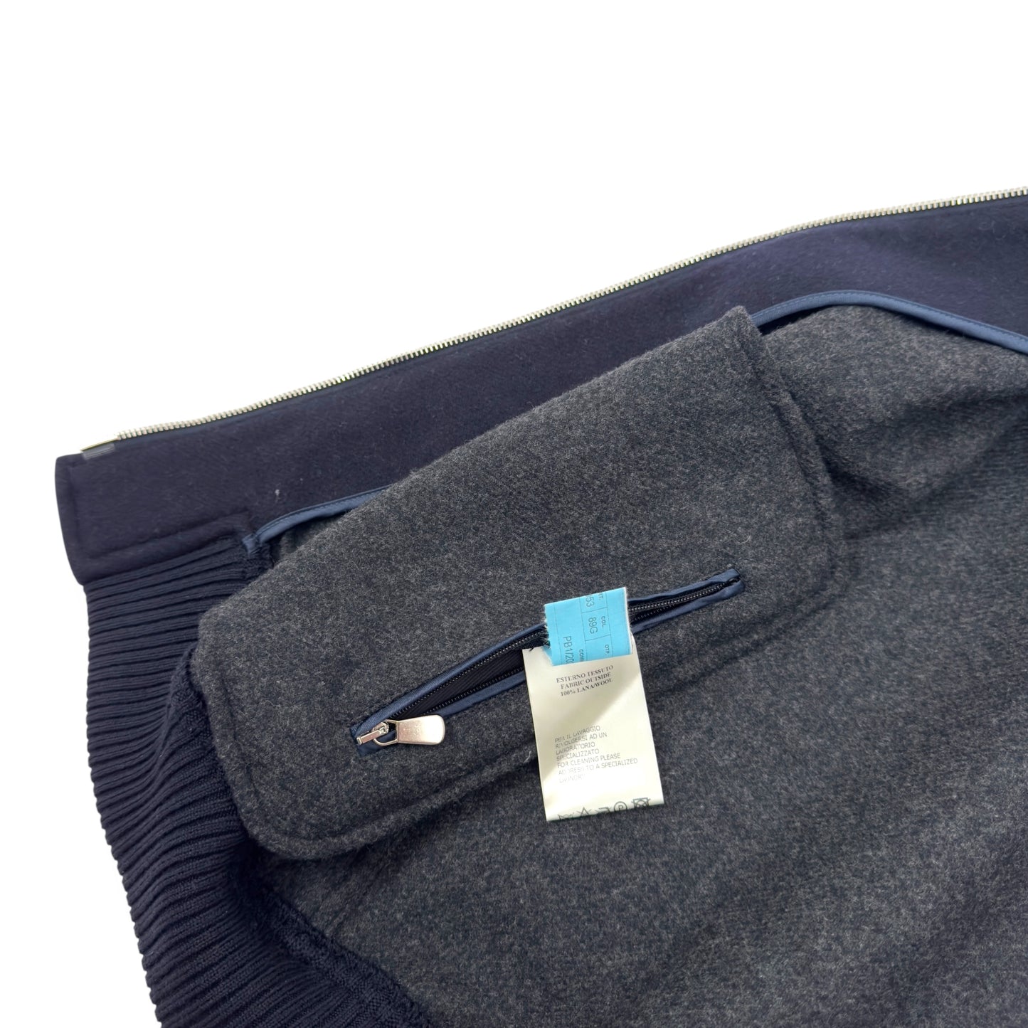 THOM SWEENEY BESPOKE WOOL GILET NAVY 50 / M