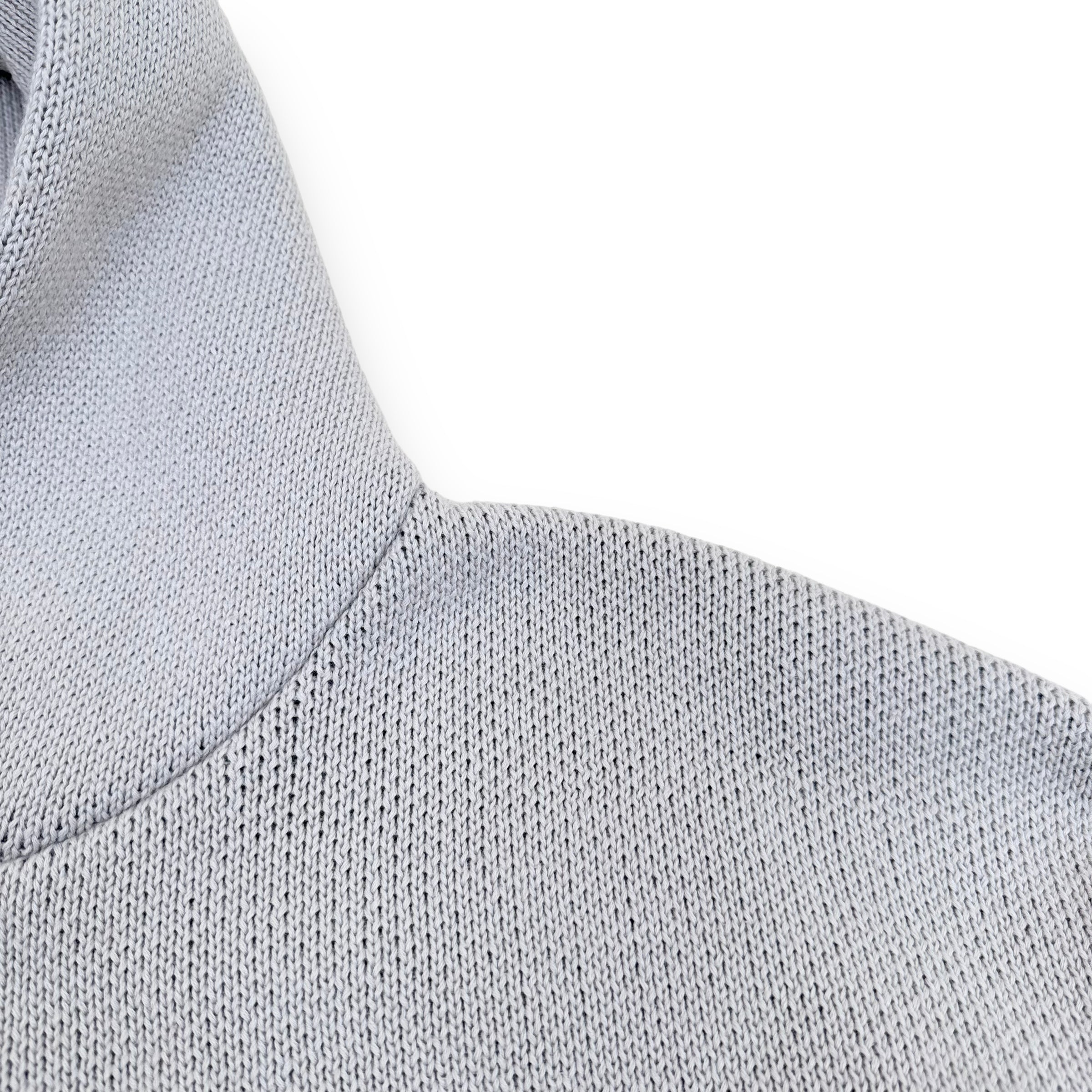 ESSENTIALS FOG HEAVY WEIGHT KNITTED HOODIE GREY XL