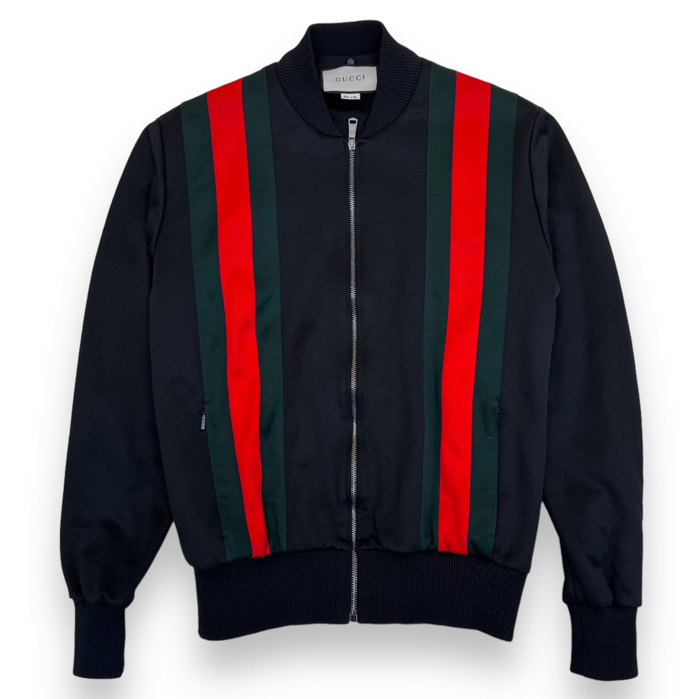 GUCCI ZIP-UP TRACK JACKET BLACK S