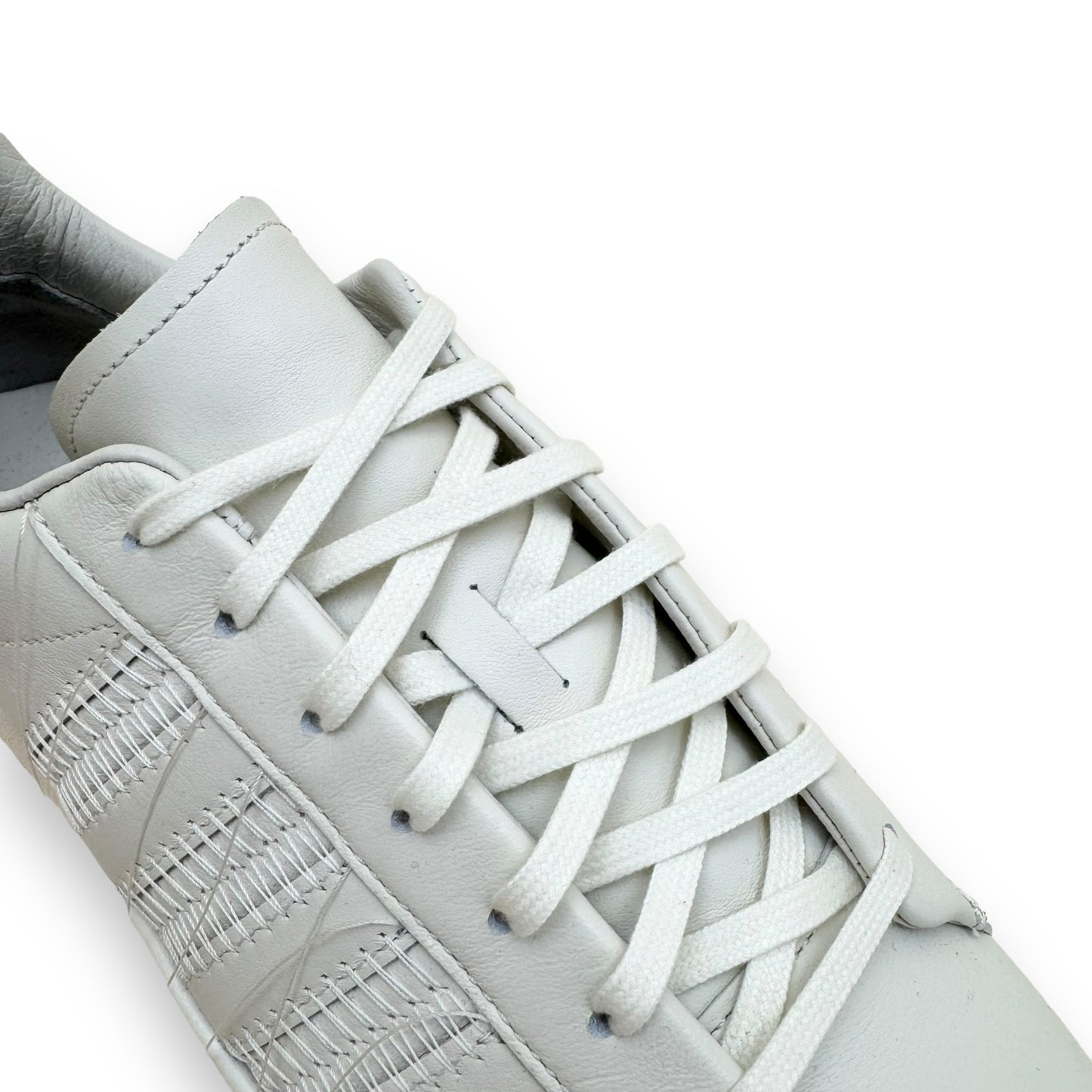 ADIDAS Y-3 HICHO LEATHER SNEAKER WHITE / GREY UK10