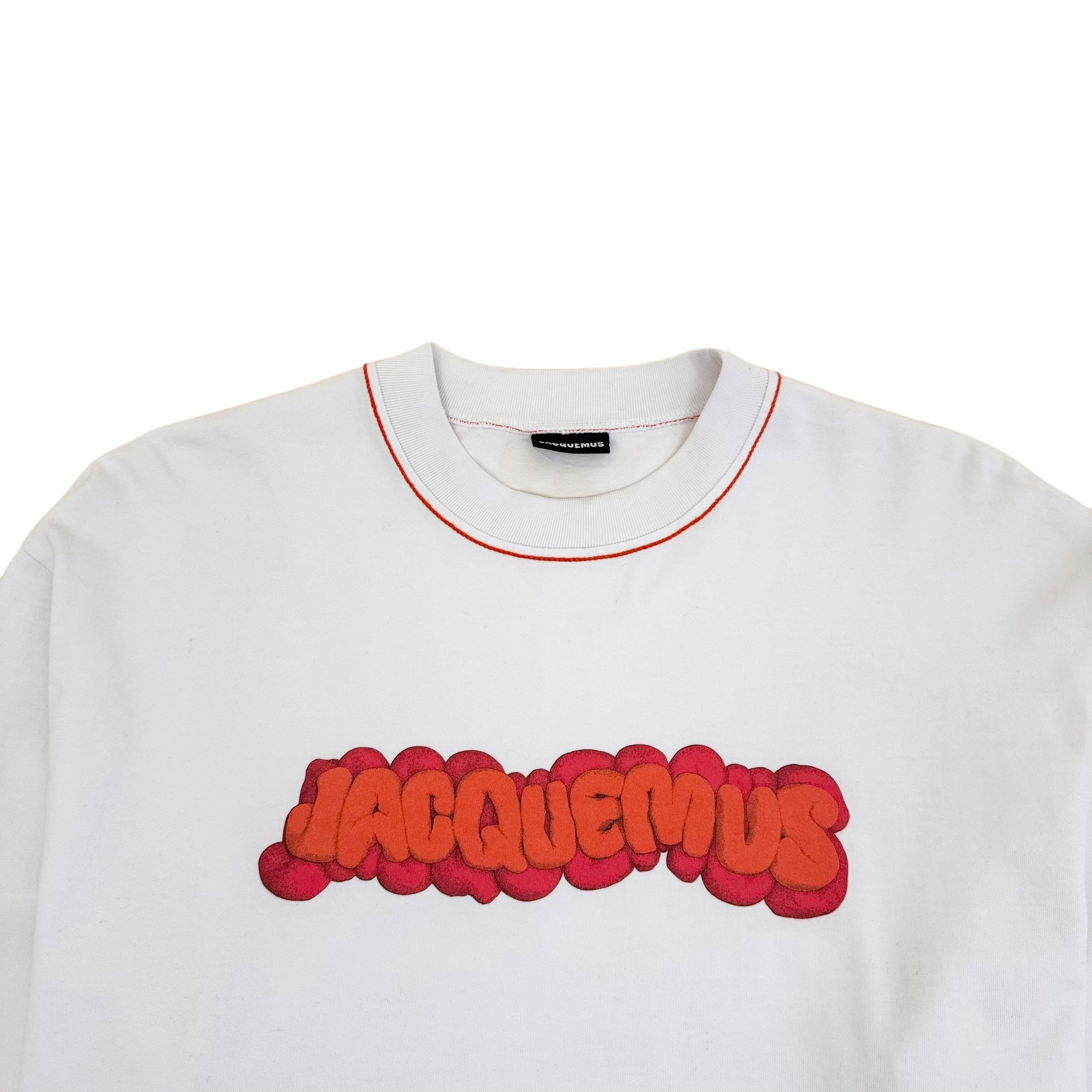 JACQUEMUS LE T-SHIRT PATE A MODELER LONG SLEEVE T-SHIRT WHITE XL