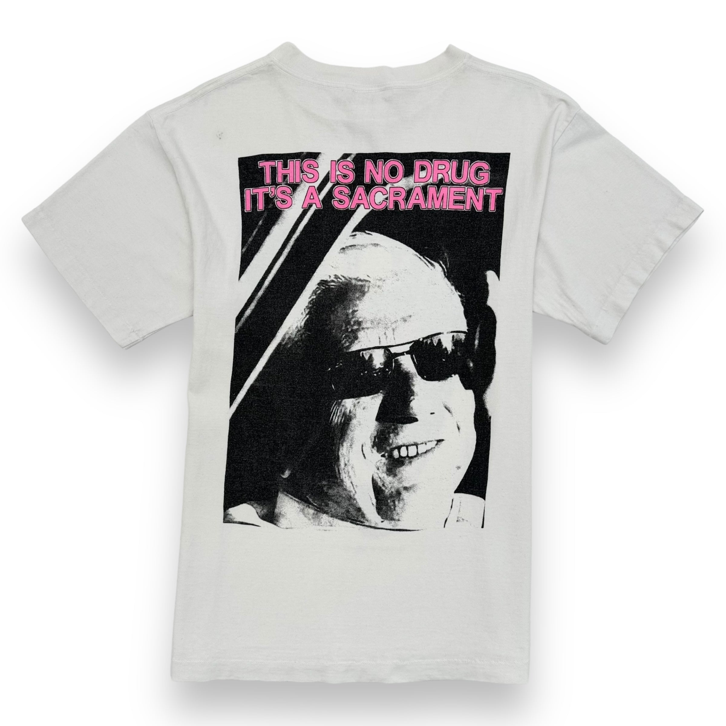 SAINT MICHAEL GRAPHIC PRINT DRG T-SHIRT WHITE / PINK M