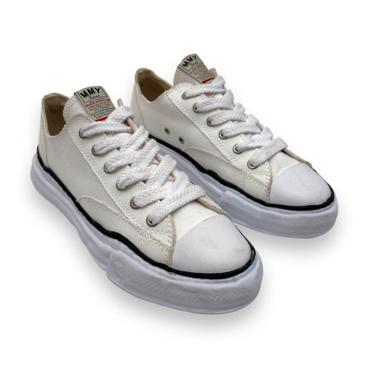 MAISON MIHARA YASUHIRO LOW TOP SNEAKER WHITE UK11