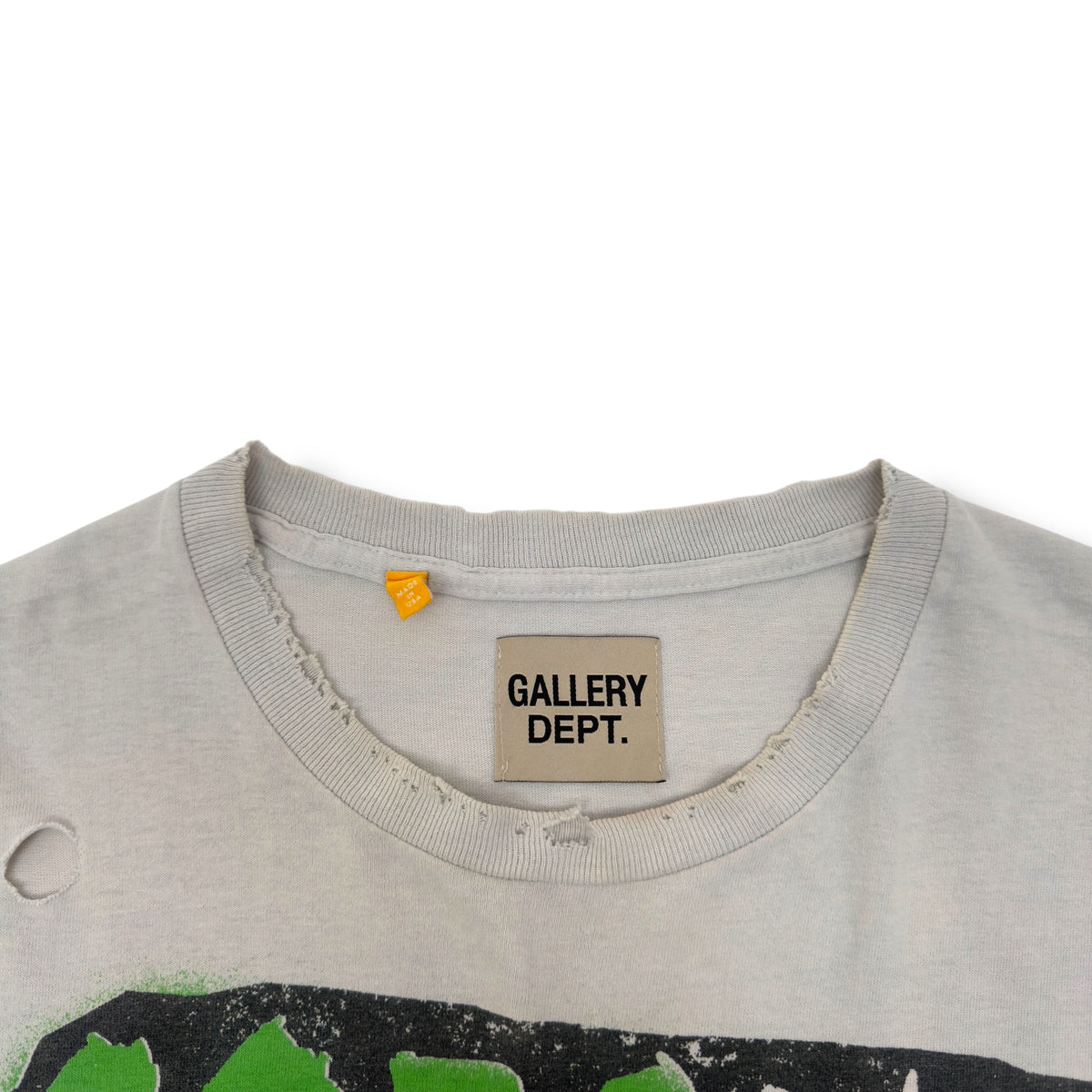 GALLERY DEPT. CORONA VIRUS WORLD TOUR DISTRESSED T-SHIRT GREY L