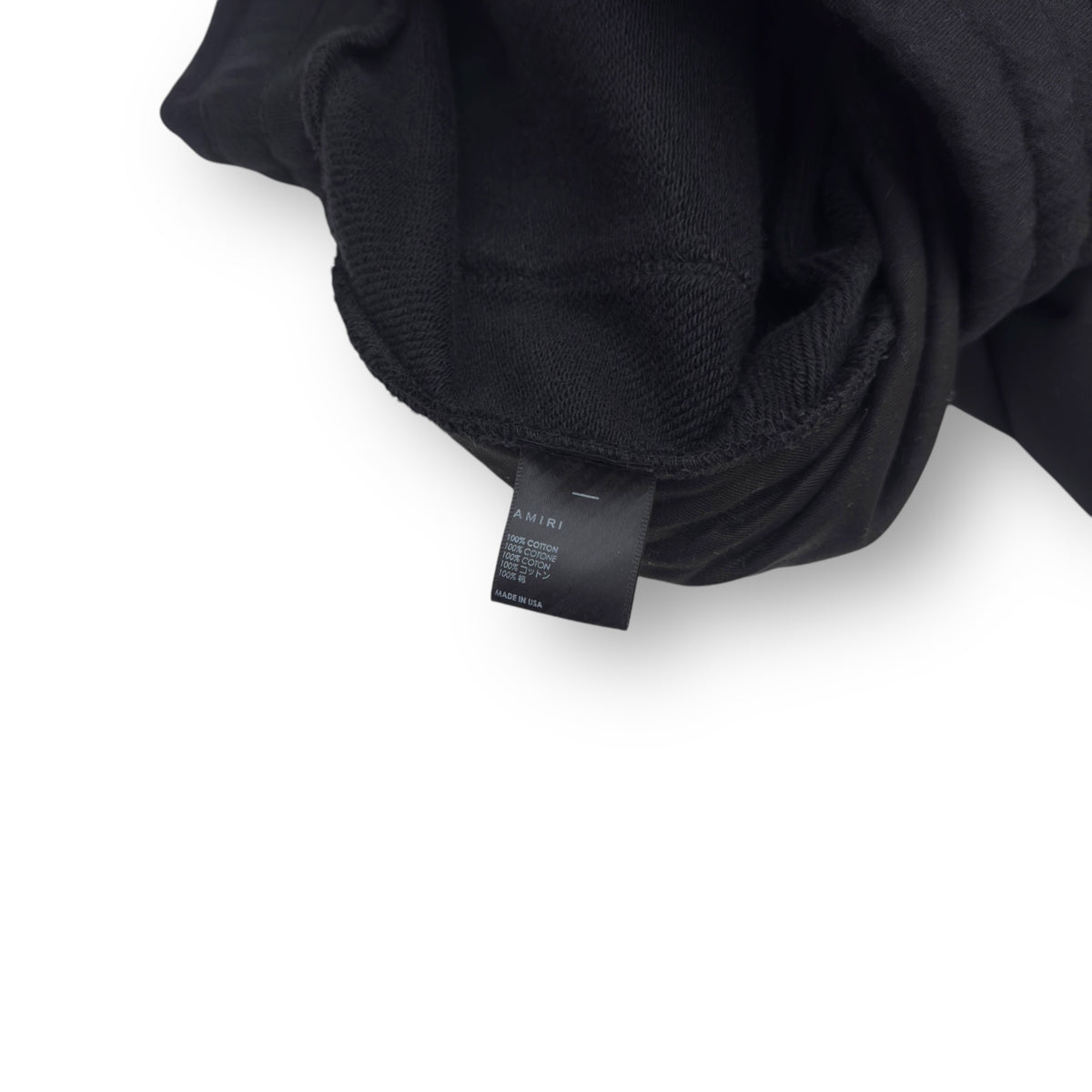 AMIRI CORE LOGO SLIM SWEATPANTS BLACK / WHITE M
