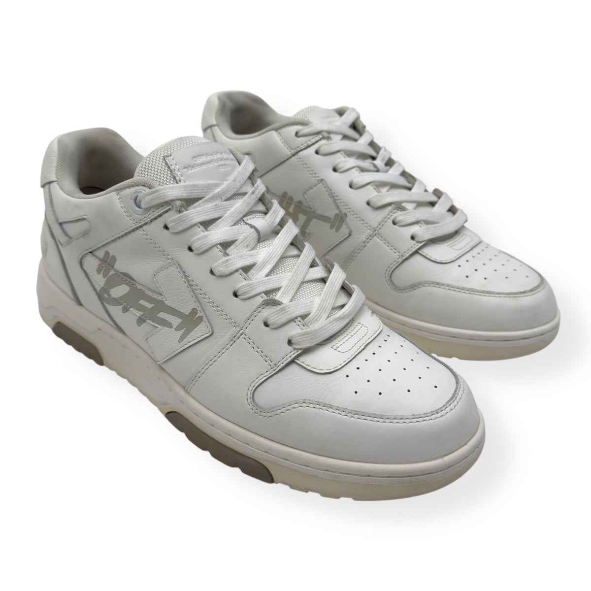 OFF-WHITE OUT OF OFFICE LEATHER SNEAKER WHITE 45 / UK11