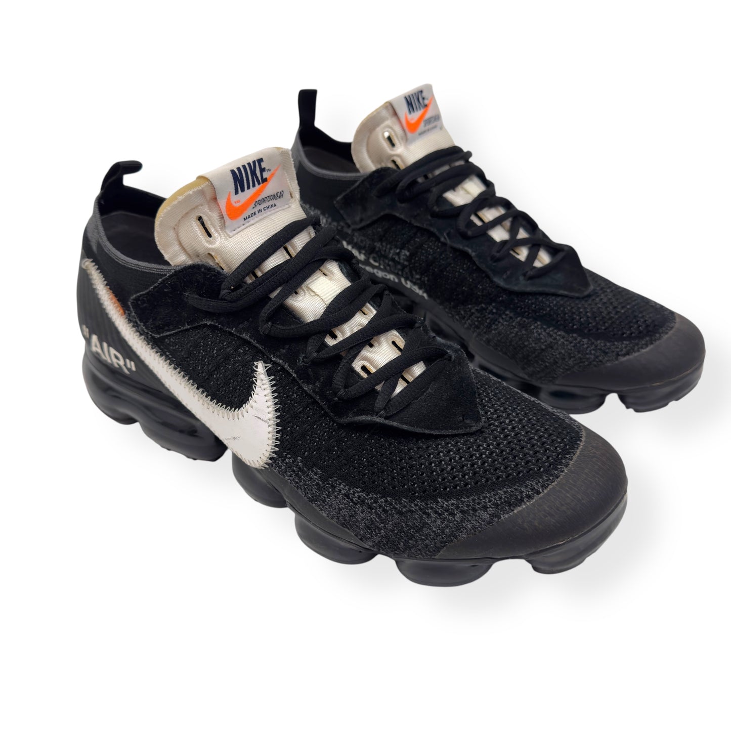 NIKE X OFF-WHITE AIR VAPORMAX SNEAKER ‘THE TEN’ BLACK / WHITE UK9.5