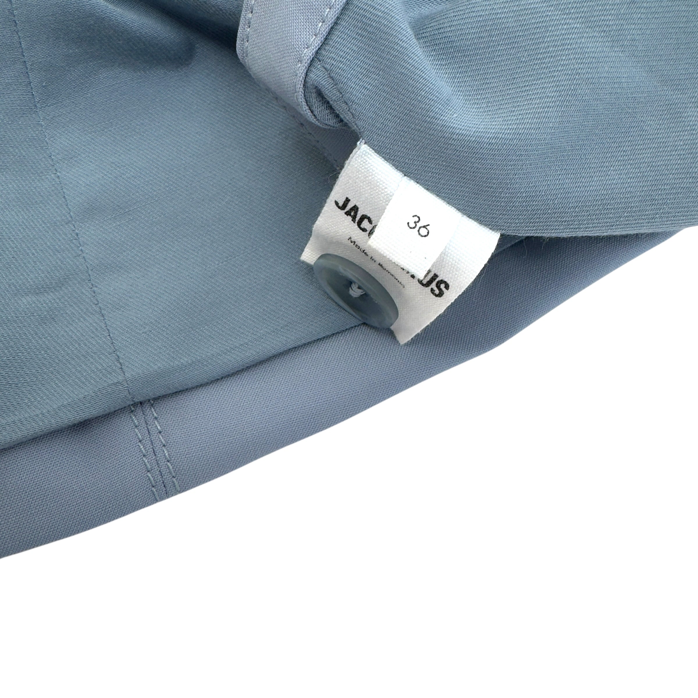 JACQUEMUS LE SPLASH MELO CUT-OUT STRETCH-WOOL SUIT BLUE 36 / XS