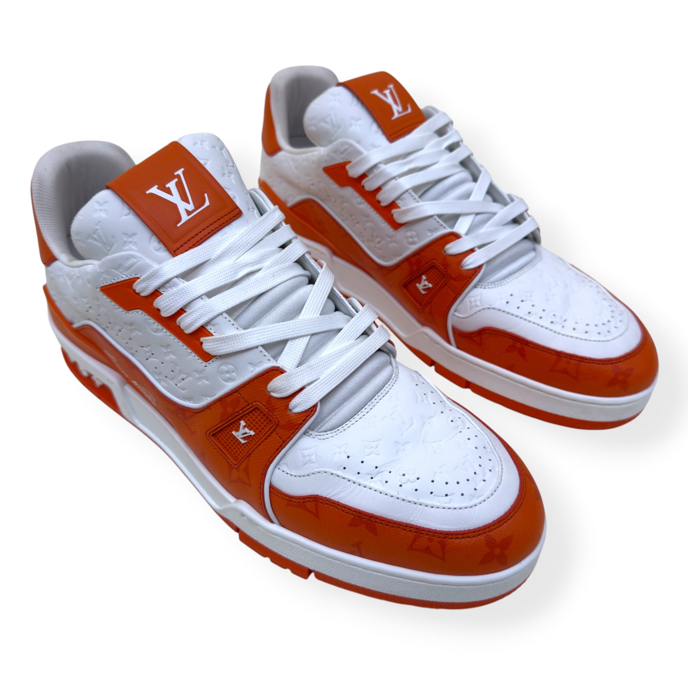 LOUIS VUITTON MONOGRAM LV TRAINER ORANGE UK11