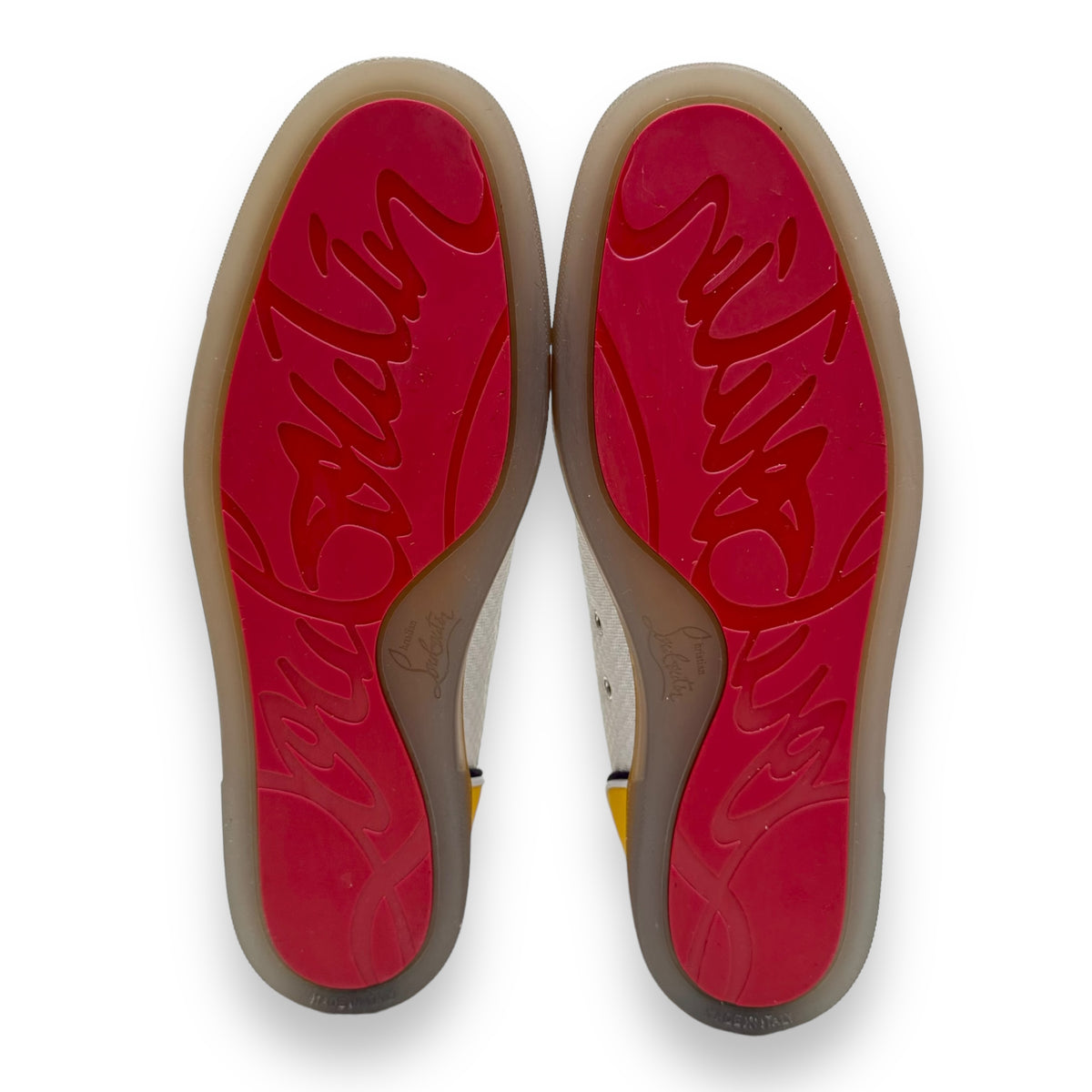 CHRISTIAN LOUBOUTIN ‘LAKERS’ SPIKE HIGH TOP SNEAKER ‘PURPLE YELLOW’ UK9