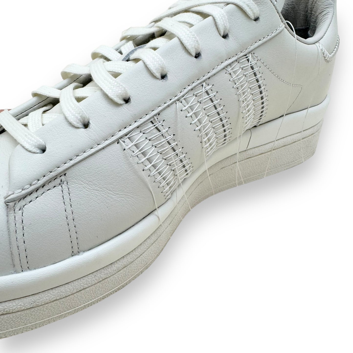ADIDAS Y-3 HICHO LEATHER SNEAKER WHITE / GREY UK10