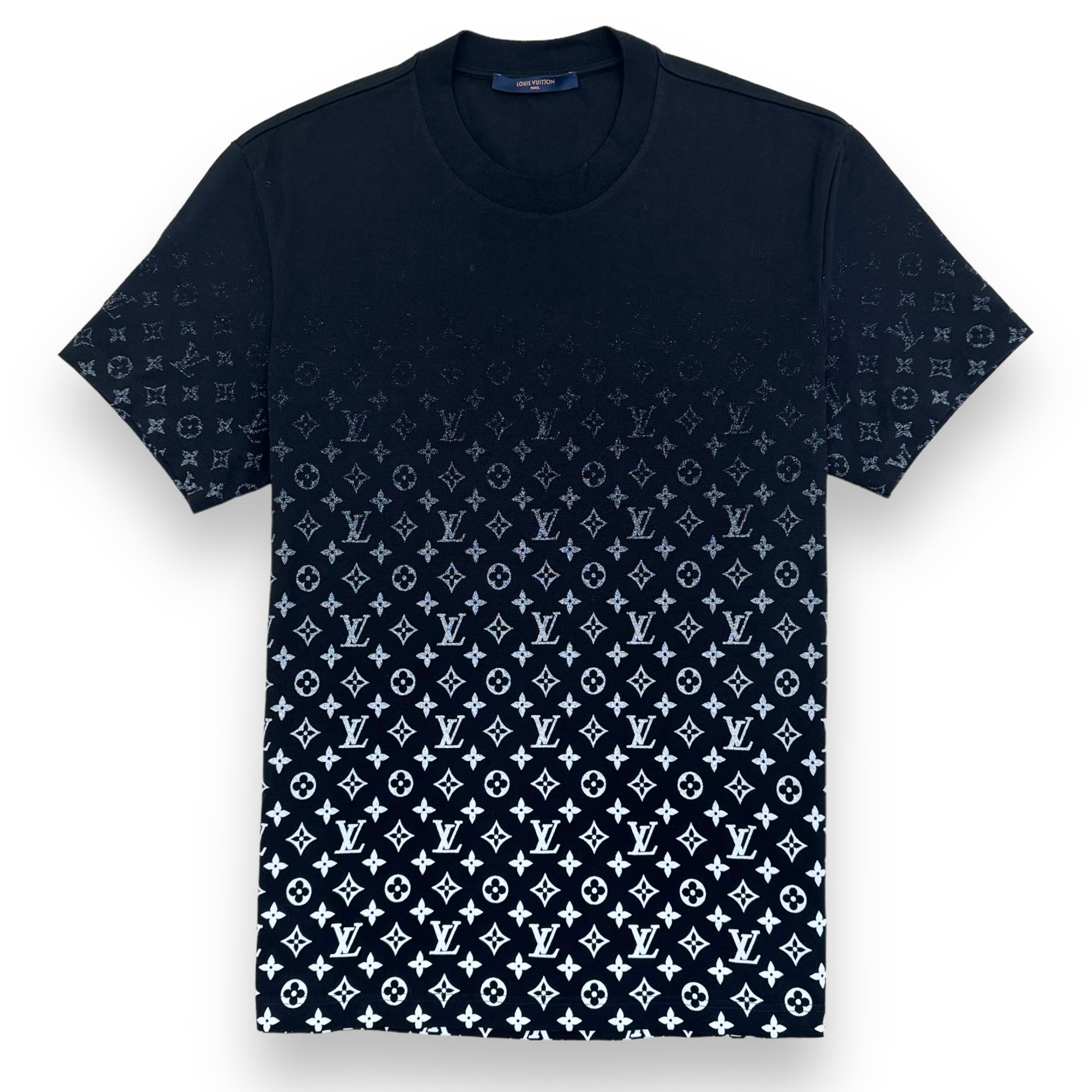 LOUIS VUITTON MONOGRAM GRADIENT T-SHIRT BLACK XL
