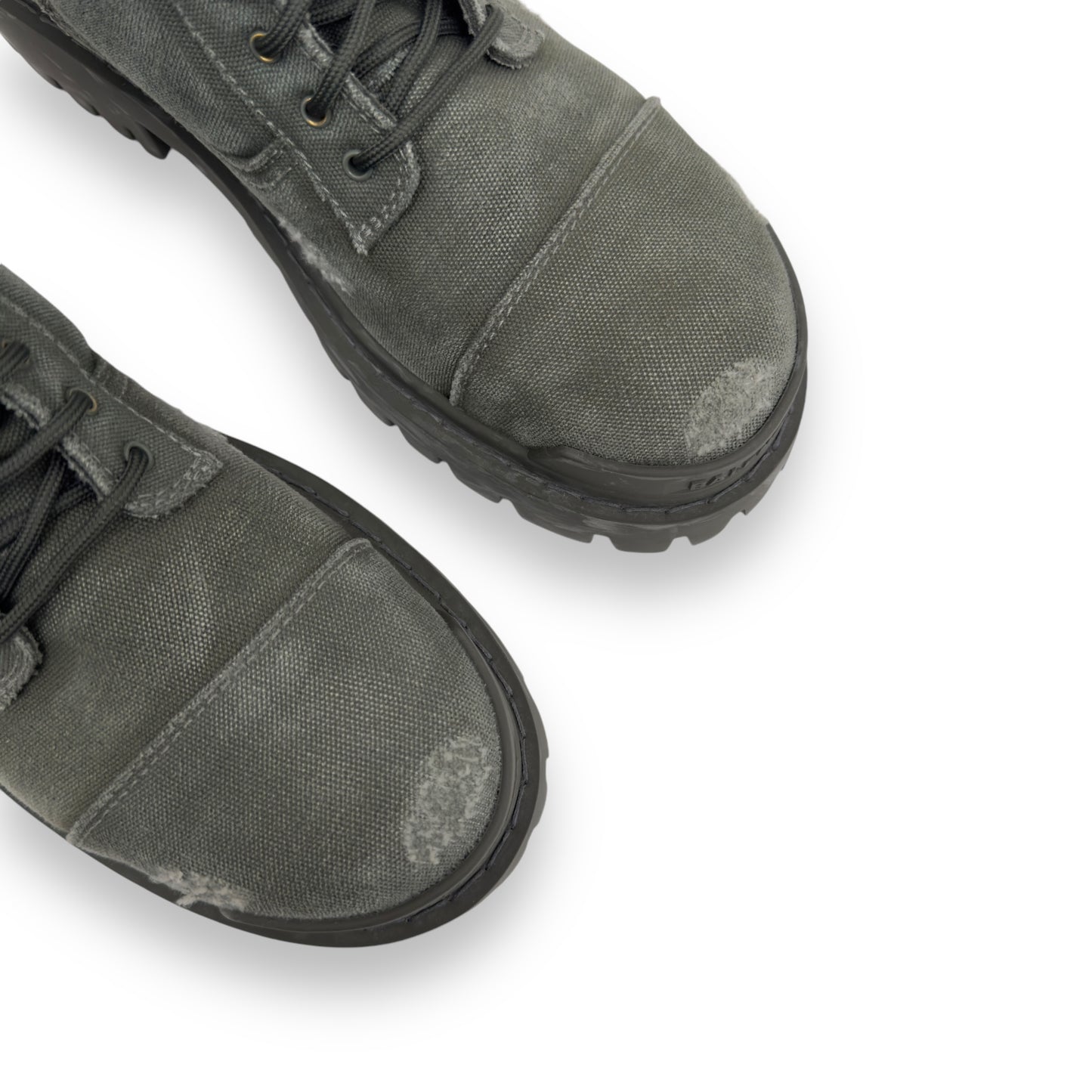 BALENCIAGA COMBAT STRIKE 20MM BOOTS KHAKI UK6