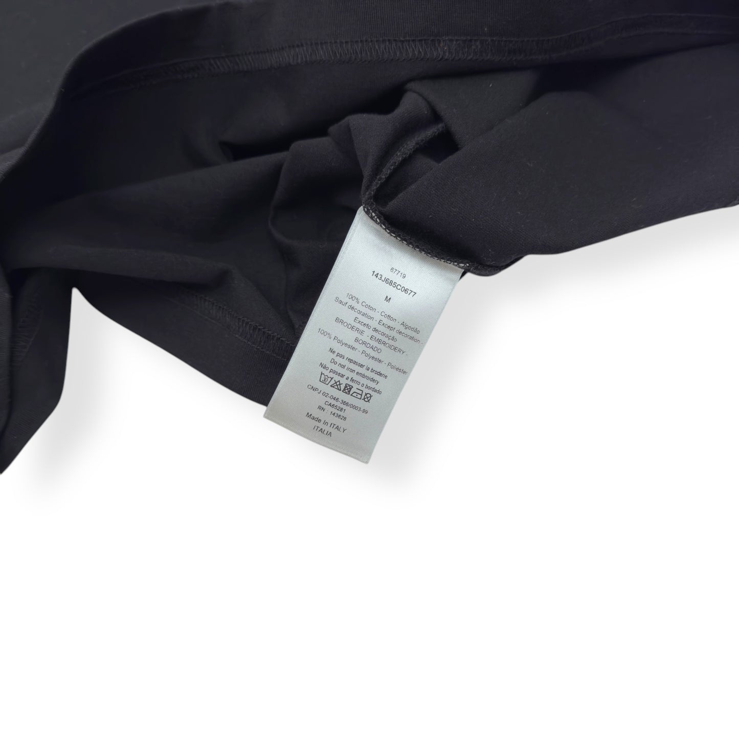 DIOR X PETER DOIG OVERSIZED BLACK / WHITE M