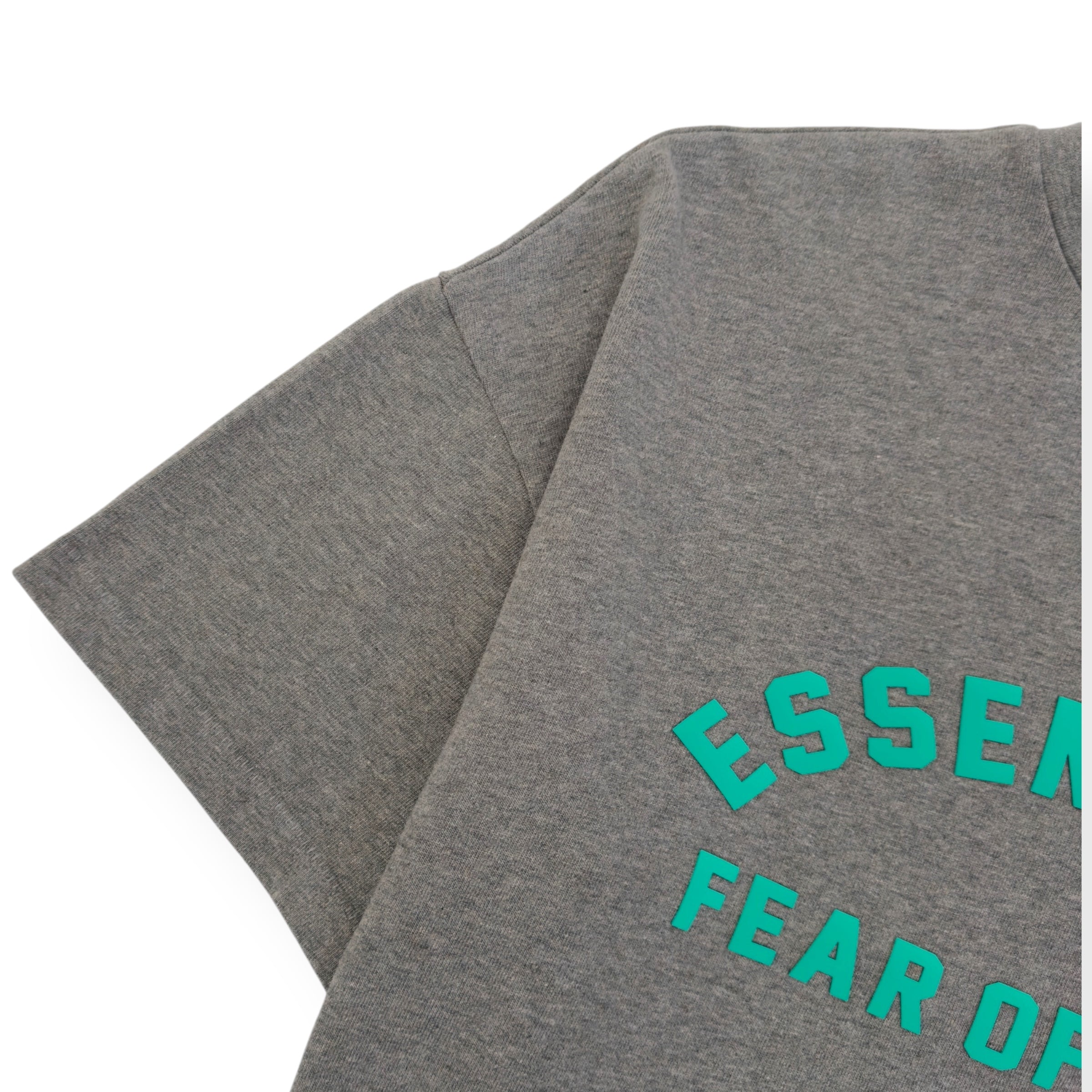 FEAR OF GOD ESSENTIALS OVERSIZED CREWNECK T-SHIRT GREY / BLUE S