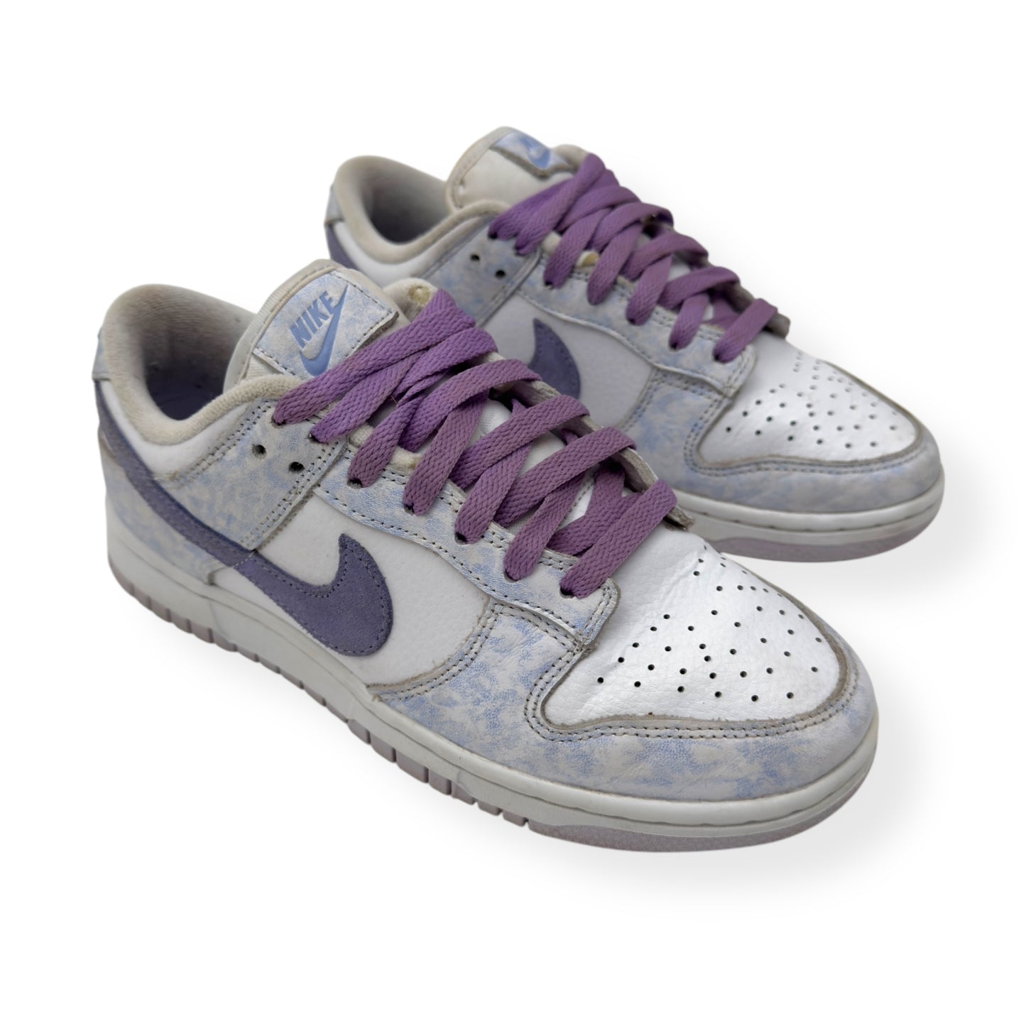 NIKE WOMENS DUNK LOW TOP SNEAKER PURPLE PULSE UK4.5