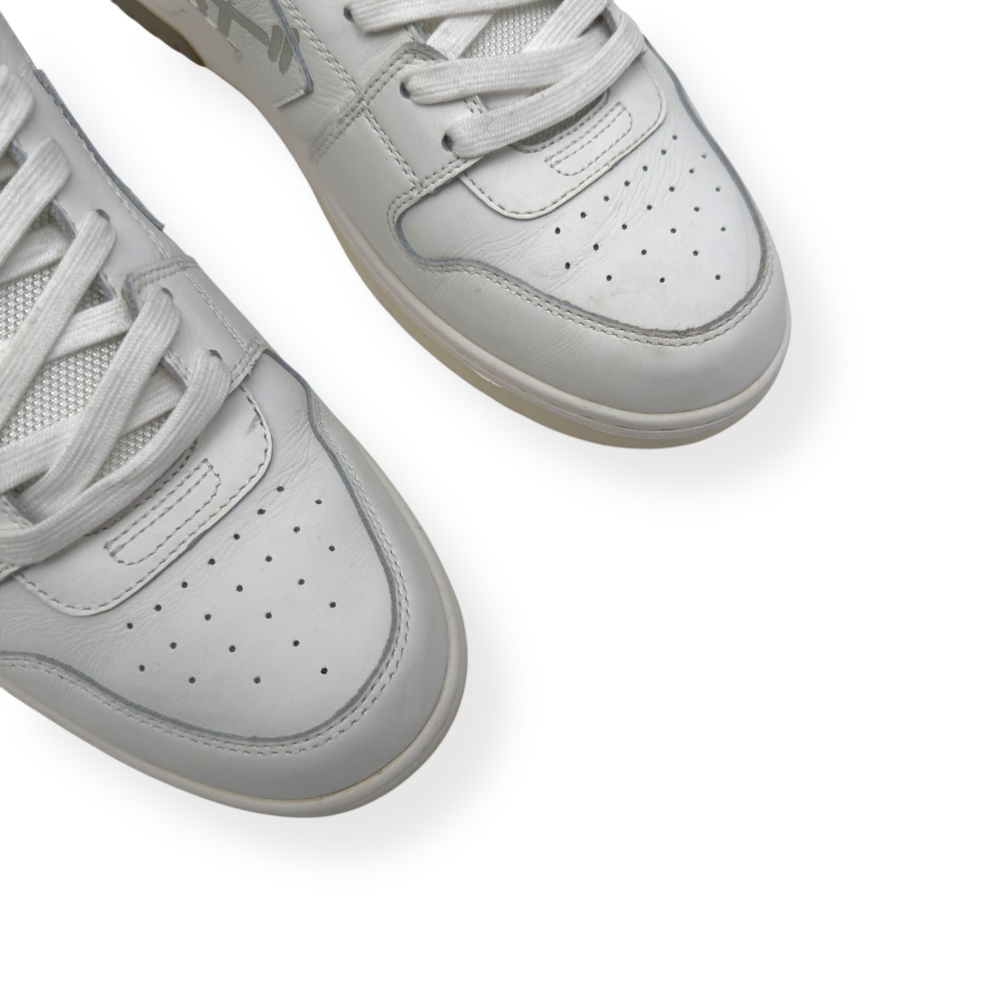 OFF-WHITE OUT OF OFFICE LEATHER SNEAKER WHITE 45 / UK11