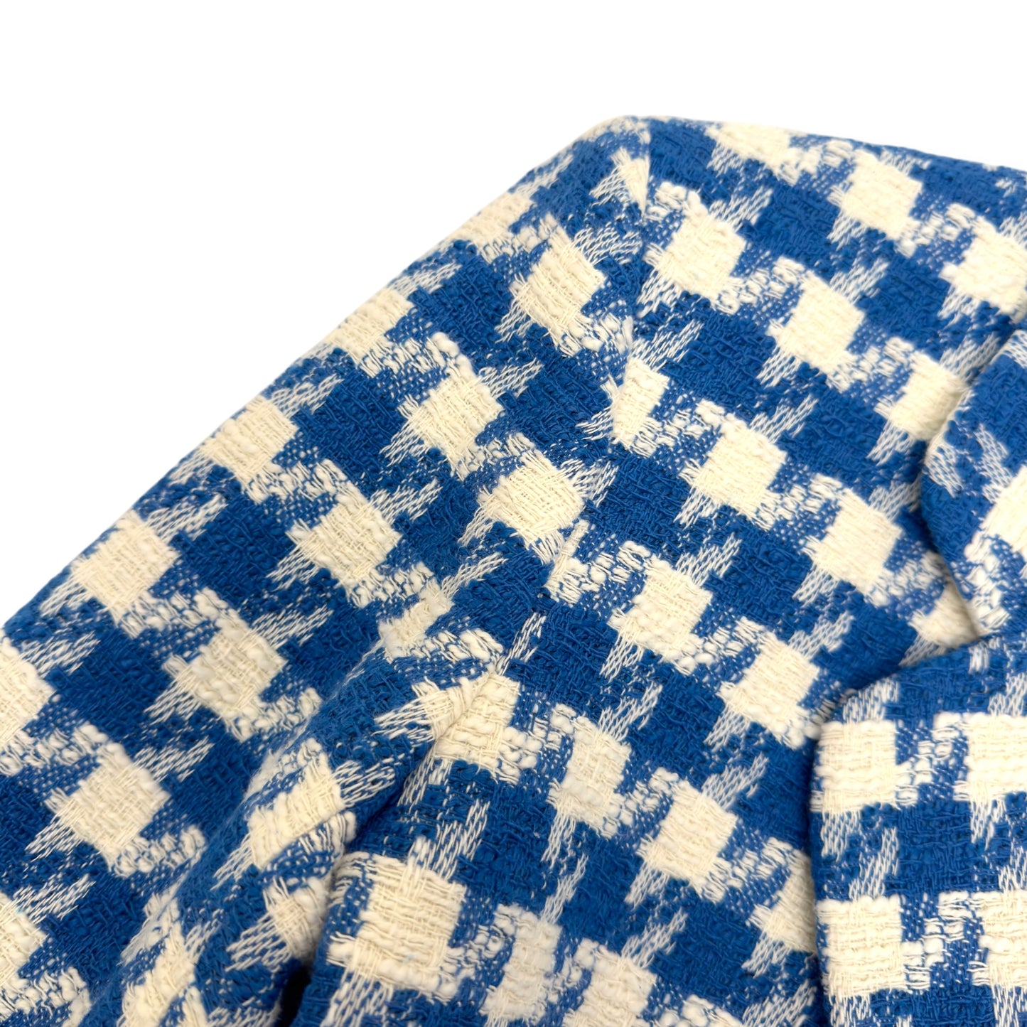 SANDRO PARIS WOMEN’S OVERSIZED SUIT JACKET BLUE / WHITE 42 / UK14