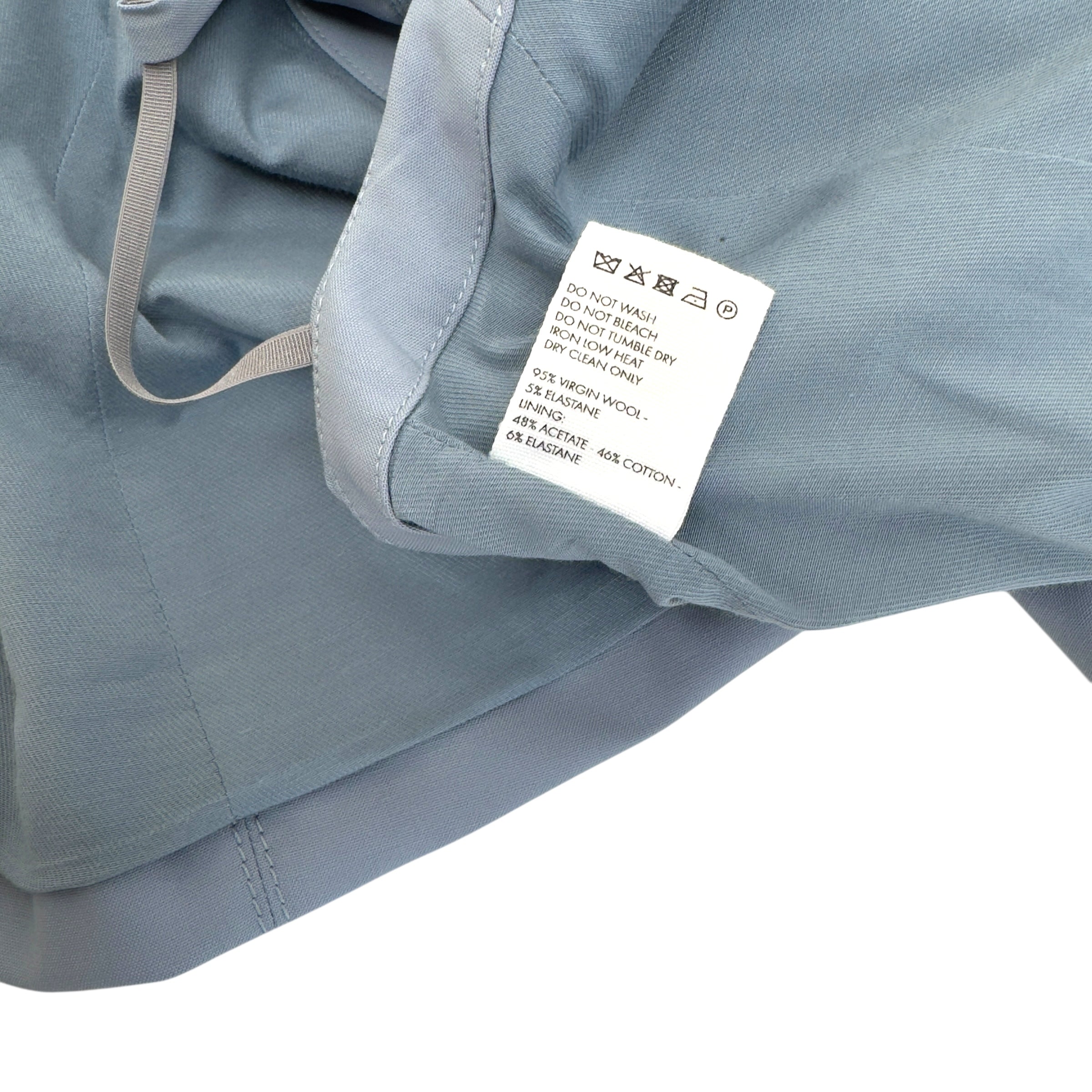 JACQUEMUS LE SPLASH MELO CUT-OUT STRETCH-WOOL SUIT BLUE 36 / XS