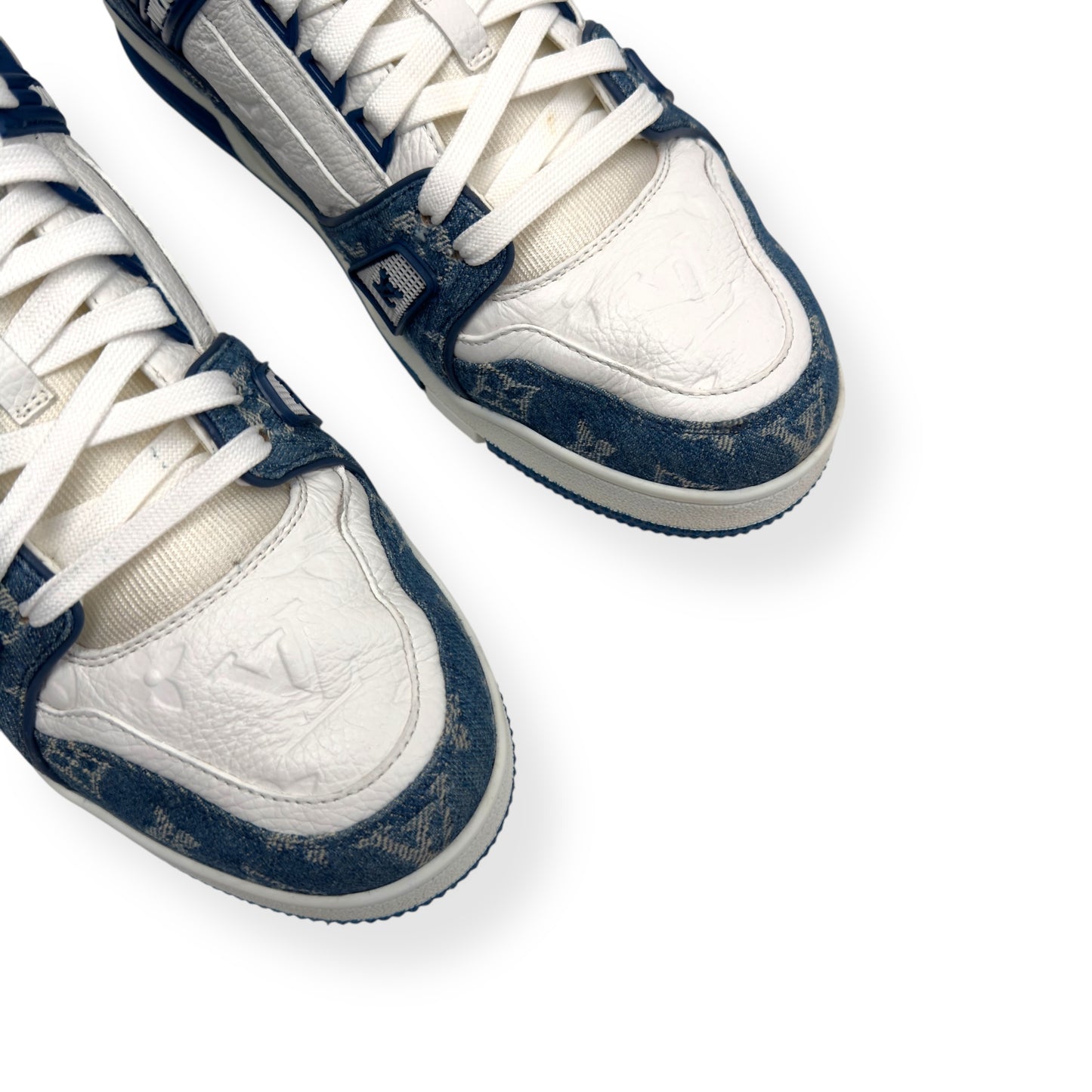 LOUIS VUITTON LV MONOGRAM DENIM SNEAKER BLUE / WHITE UK9.5