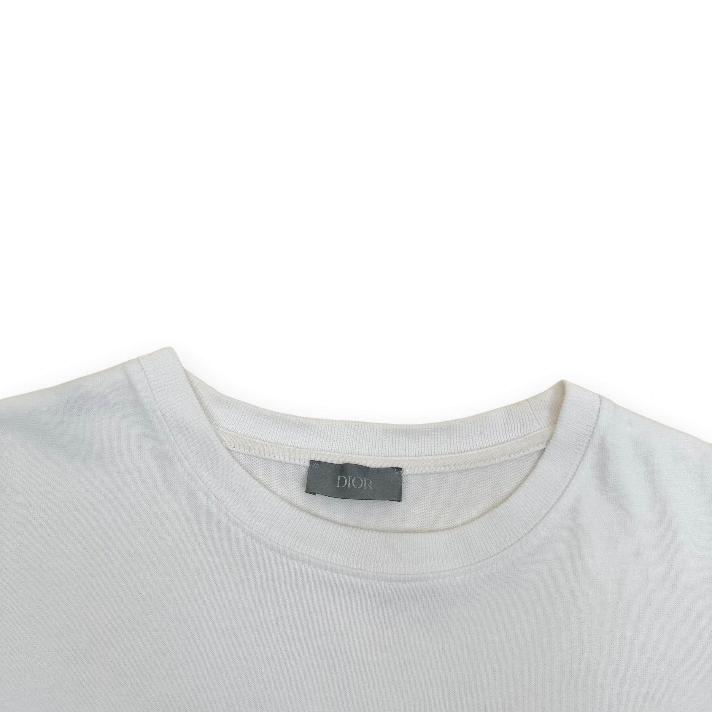 DIOR CD ICON COTTON T-SHIRT WHITE M