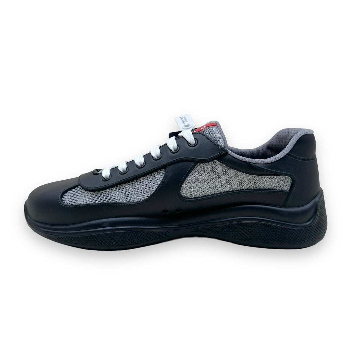 PRADA AMERICA’S CUP SOFT RUBBER SNEAKER BLACK UK9