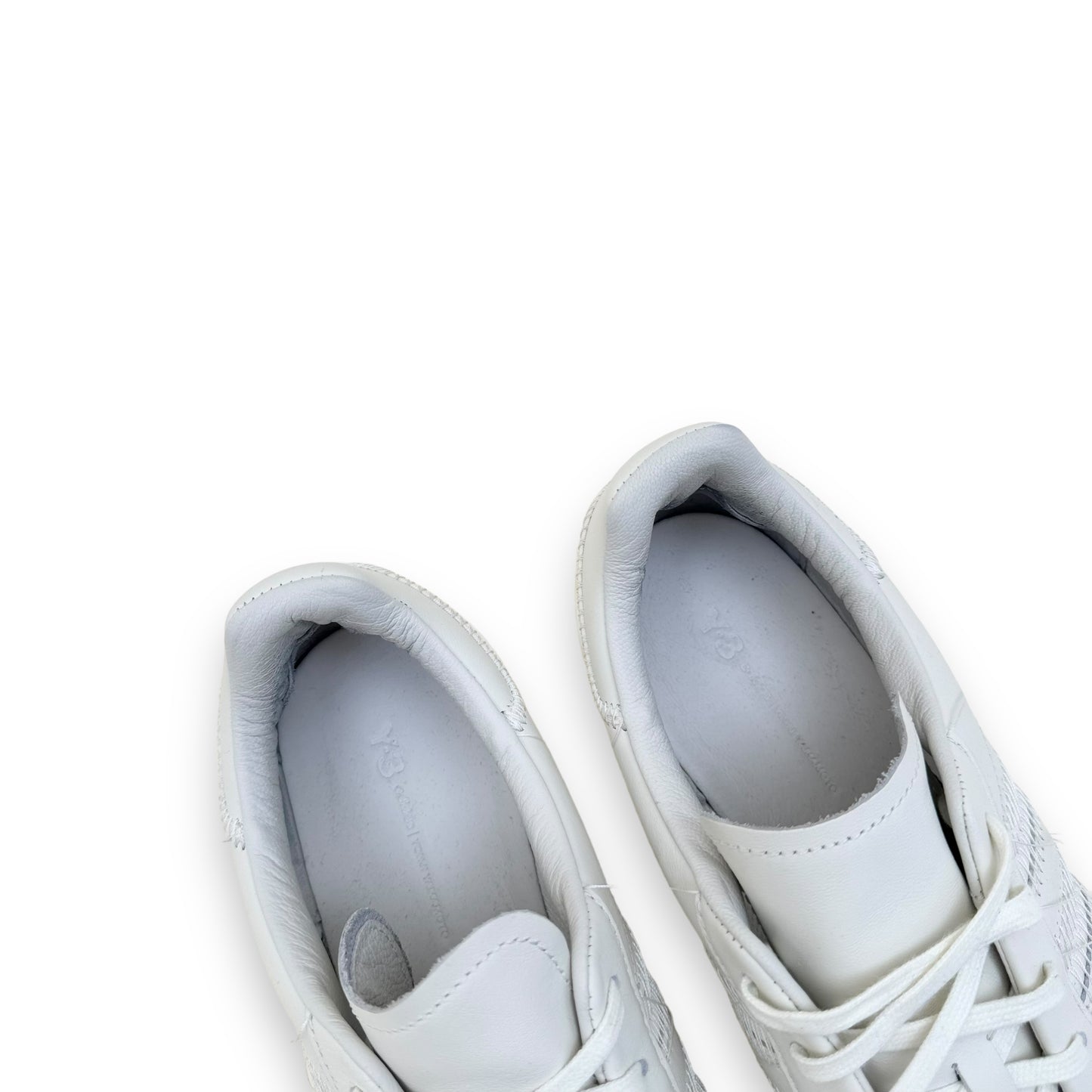 ADIDAS Y-3 HICHO LEATHER SNEAKER WHITE / GREY UK10
