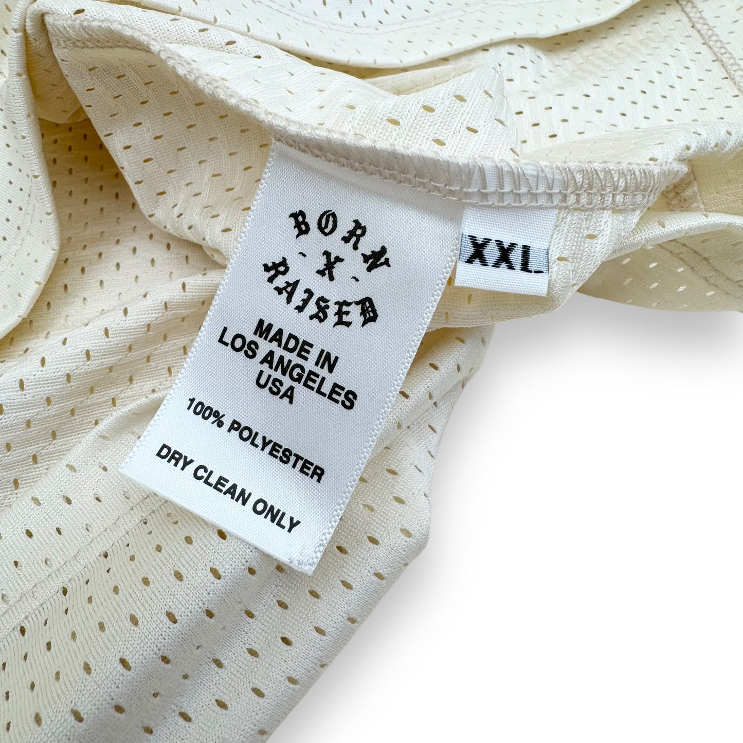 BORN X RAISED X STÜSSY C&C FOOTBALL JERSEY CREAM XXL