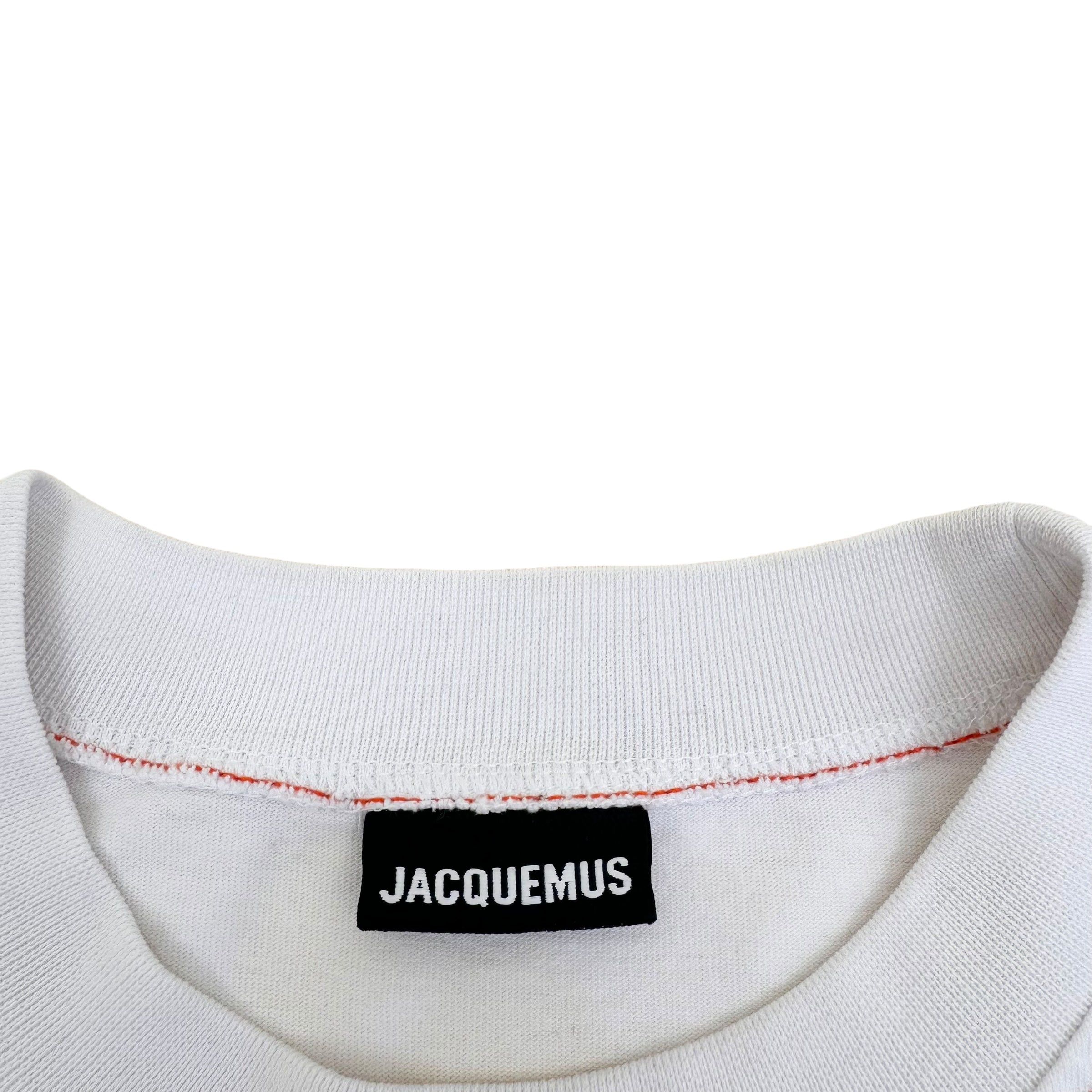 JACQUEMUS LE T-SHIRT PATE A MODELER LONG SLEEVE T-SHIRT WHITE XL