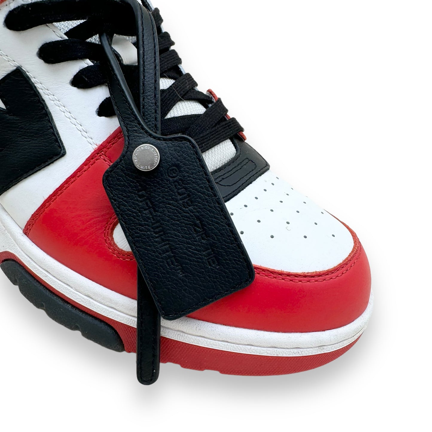 OFF-WHITE OUT OF OFFICE SNEAKER RED / BLACK UK9