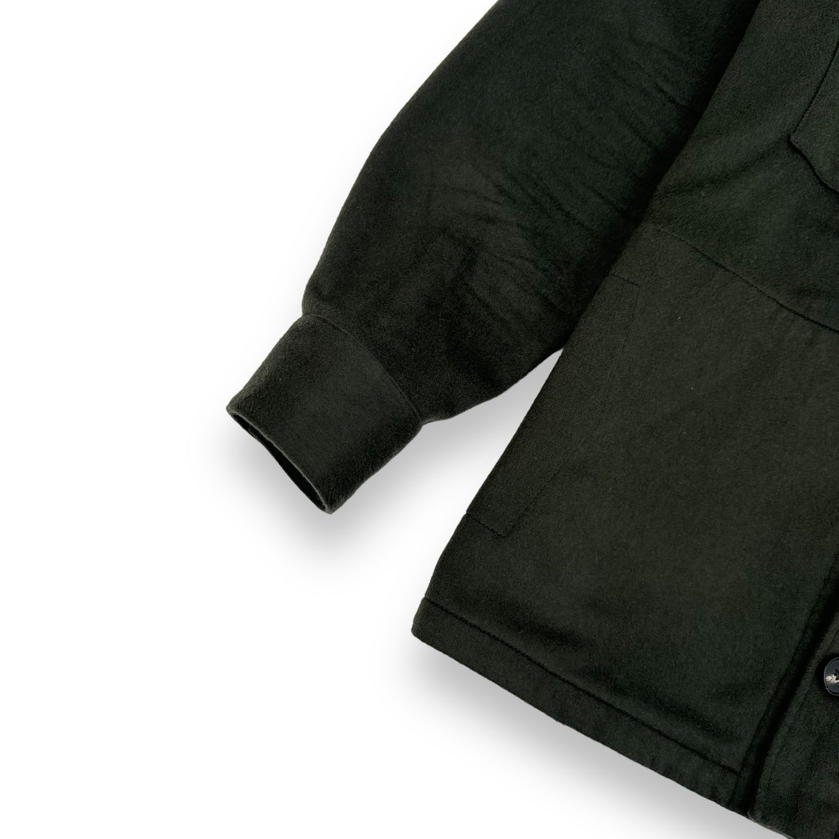 THOM SWEENEY CASHMERE FLANNEL JACKET KHAKI L