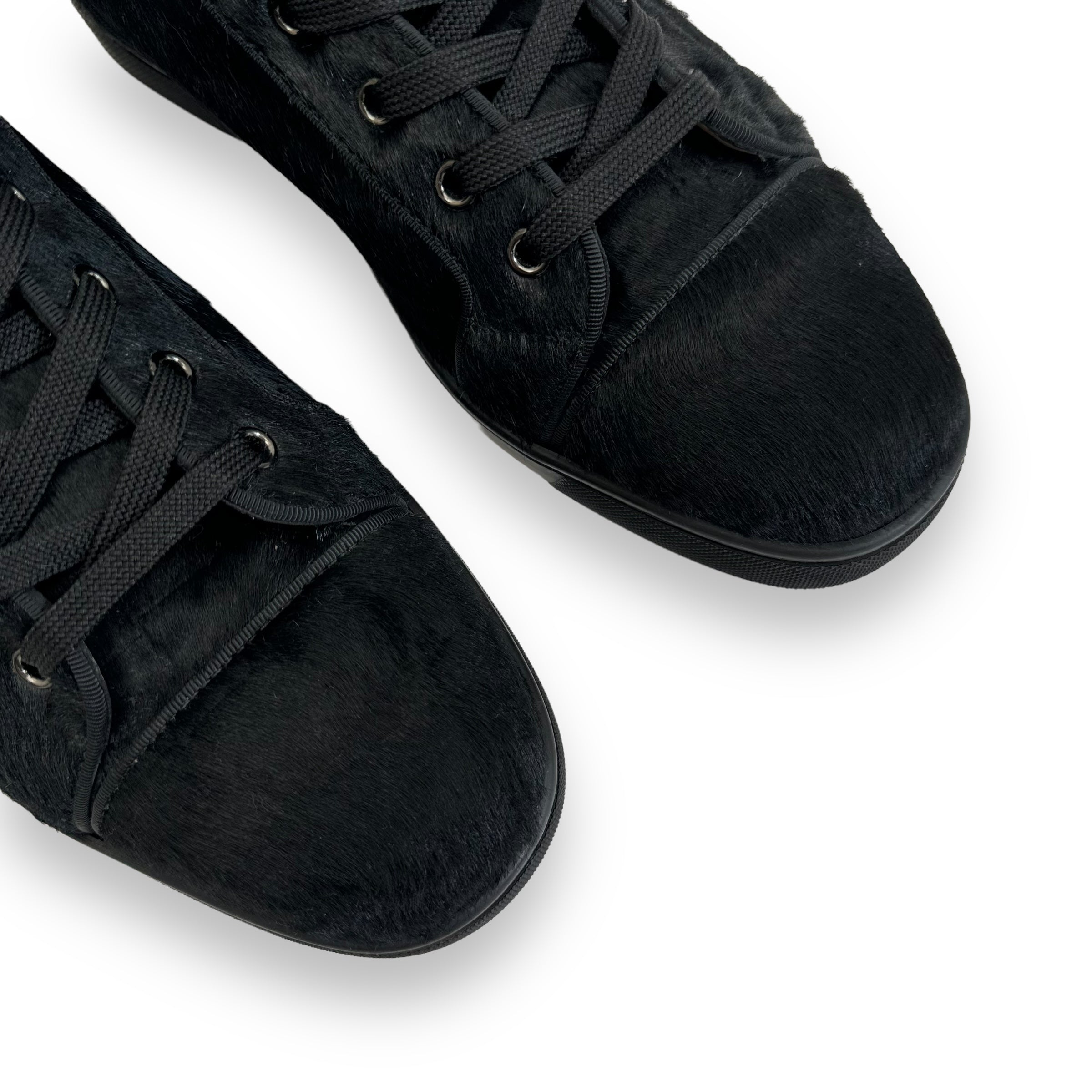 CHRISTIAN LOUBOUTIN LOUIS ORLATO CALFSKIN SNEAKER BLACK UK9