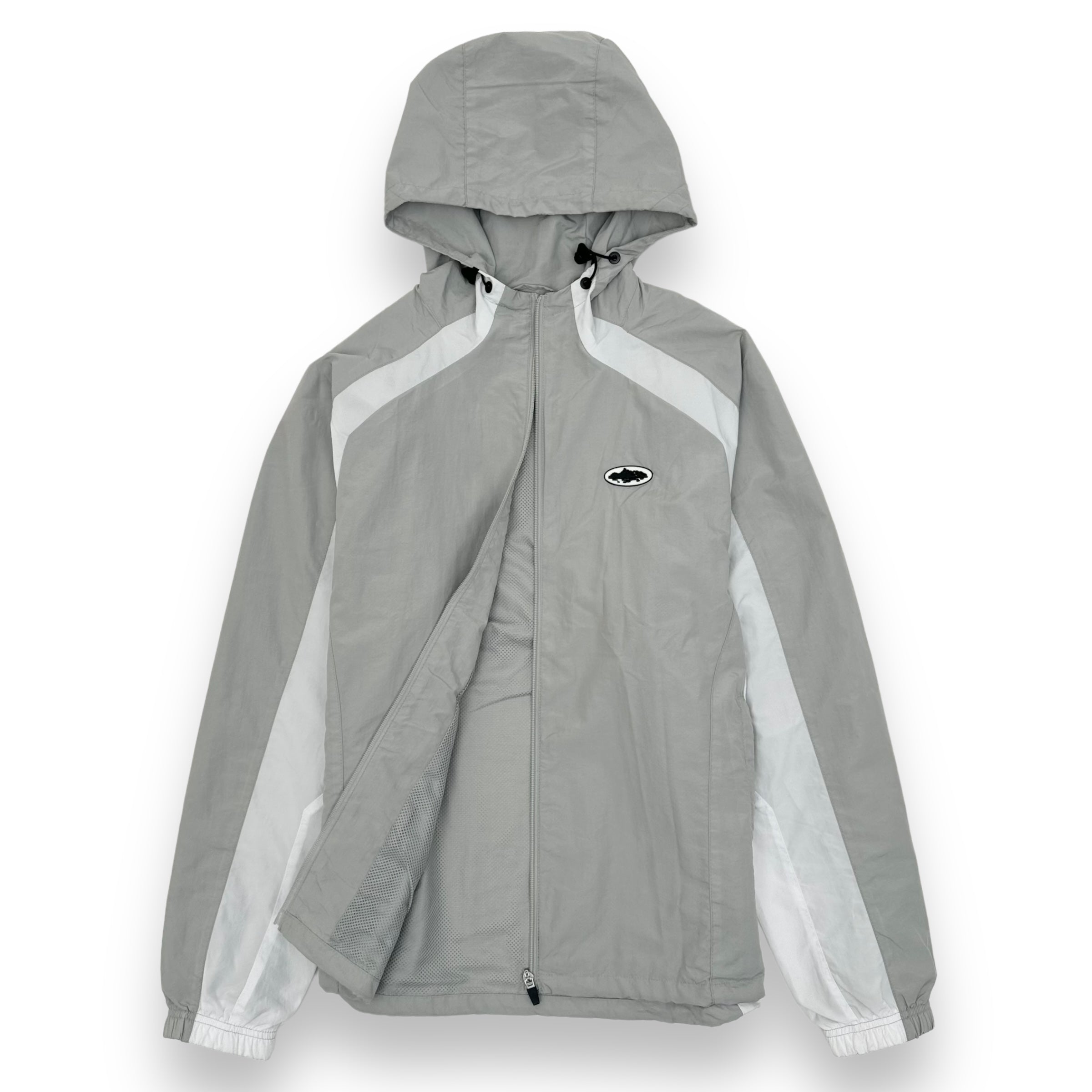 CORTEIZ WINDBREAKER JACKET GREY / WHITE L